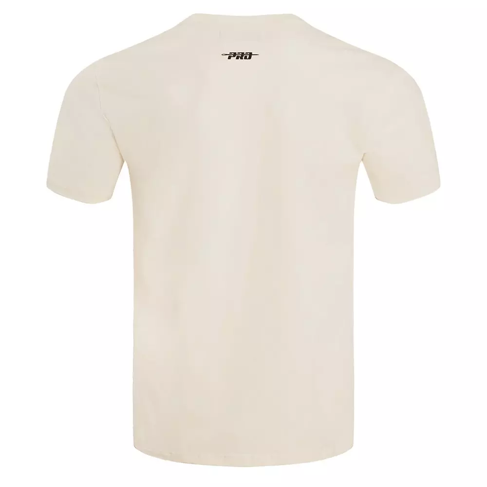 Pro Standard Men's NBA Memphis Grizzlies Retro Classic SJ Striped Tee -Eggshell/Blue - EGGSHELL/BLUE