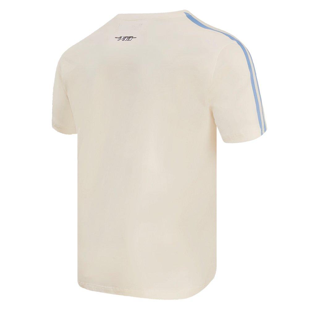 Pro Standard Men's NBA Memphis Grizzlies Retro Classic SJ Striped Tee -Eggshell/Blue - EGGSHELL/BLUE Thumbnail View 4