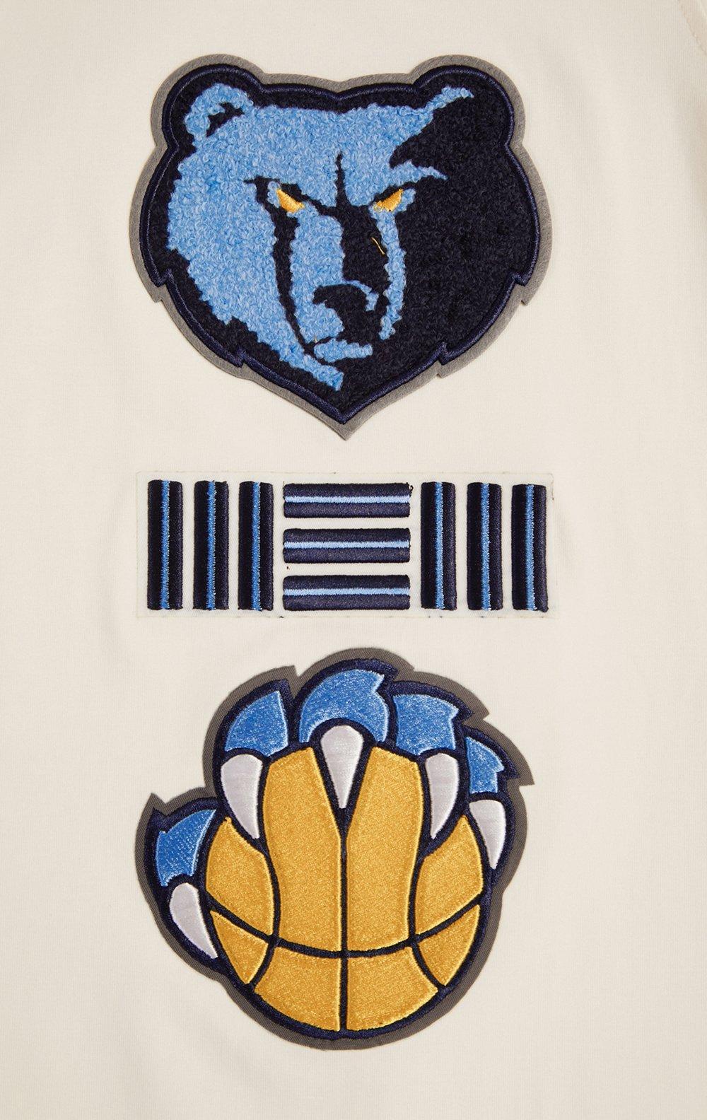 Pro Standard Men's NBA Memphis Grizzlies Retro Classic SJ Striped Tee - Eggshell/Blue - EGGSHELL/BLUE Thumbnail View 5