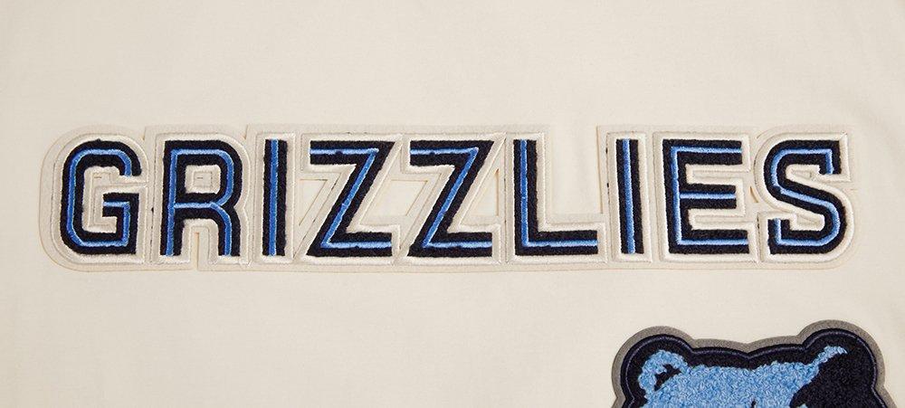 Pro Standard Men's NBA Memphis Grizzlies Retro Classic SJ Striped Tee - Eggshell/Blue - EGGSHELL/BLUE Thumbnail View 6