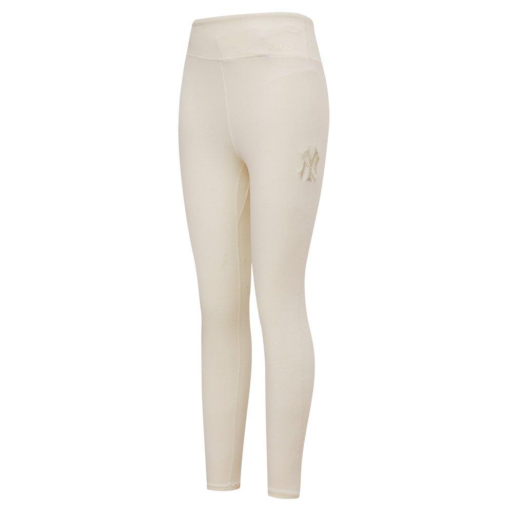 Pro Standard Women's MLB New York Yankees Neutral HW Jersey Legging - Cream - CREAM Thumbnail View 3