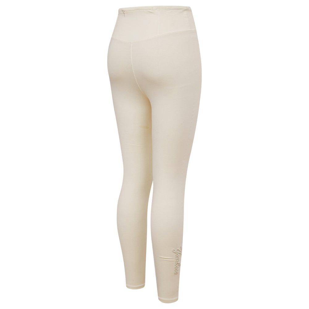 Pro Standard Women's MLB New York Yankees Neutral HW Jersey Legging - Cream - CREAM Thumbnail View 4