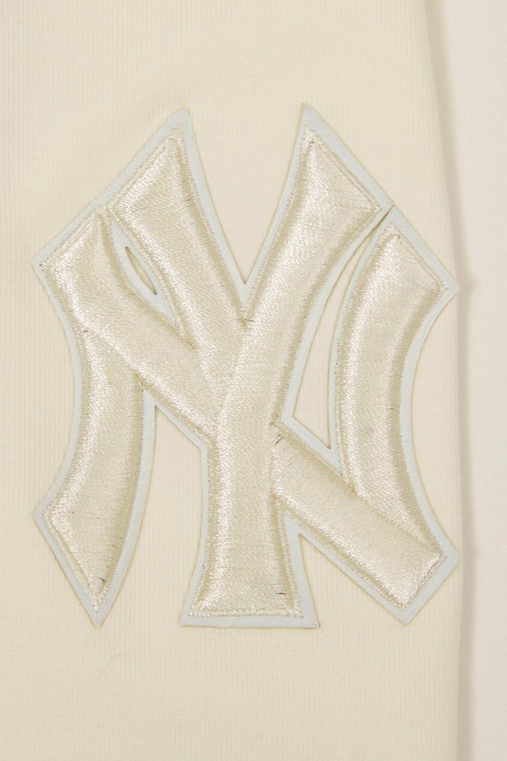 Pro Standard Women's MLB New York Yankees Neutral HW Jersey Legging - Cream - CREAM Thumbnail View 5
