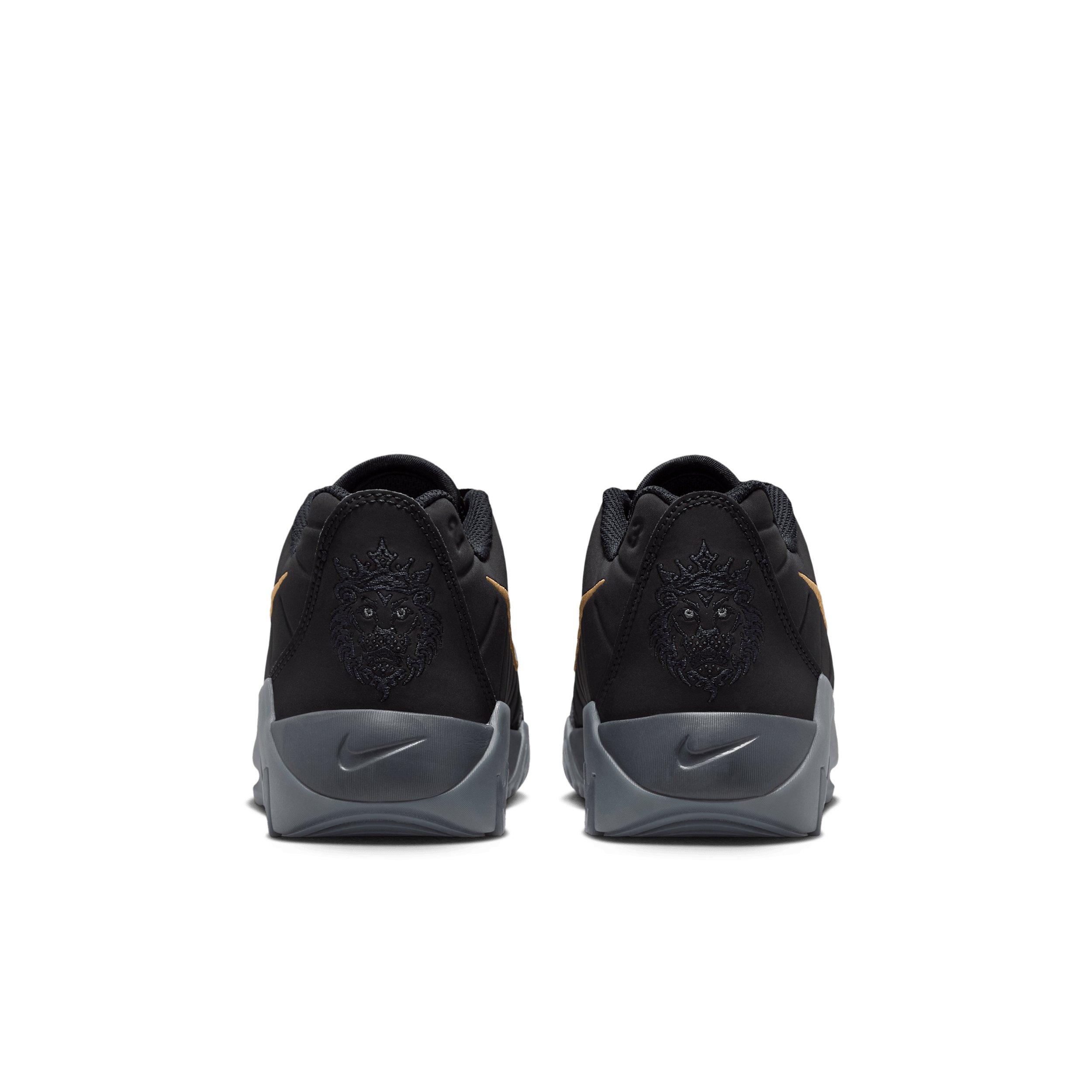 Nike LeBron Witness 9 Grade School Boys' "Black/Iron Grey/Dark Smoke Grey/Black" Basketball Shoe