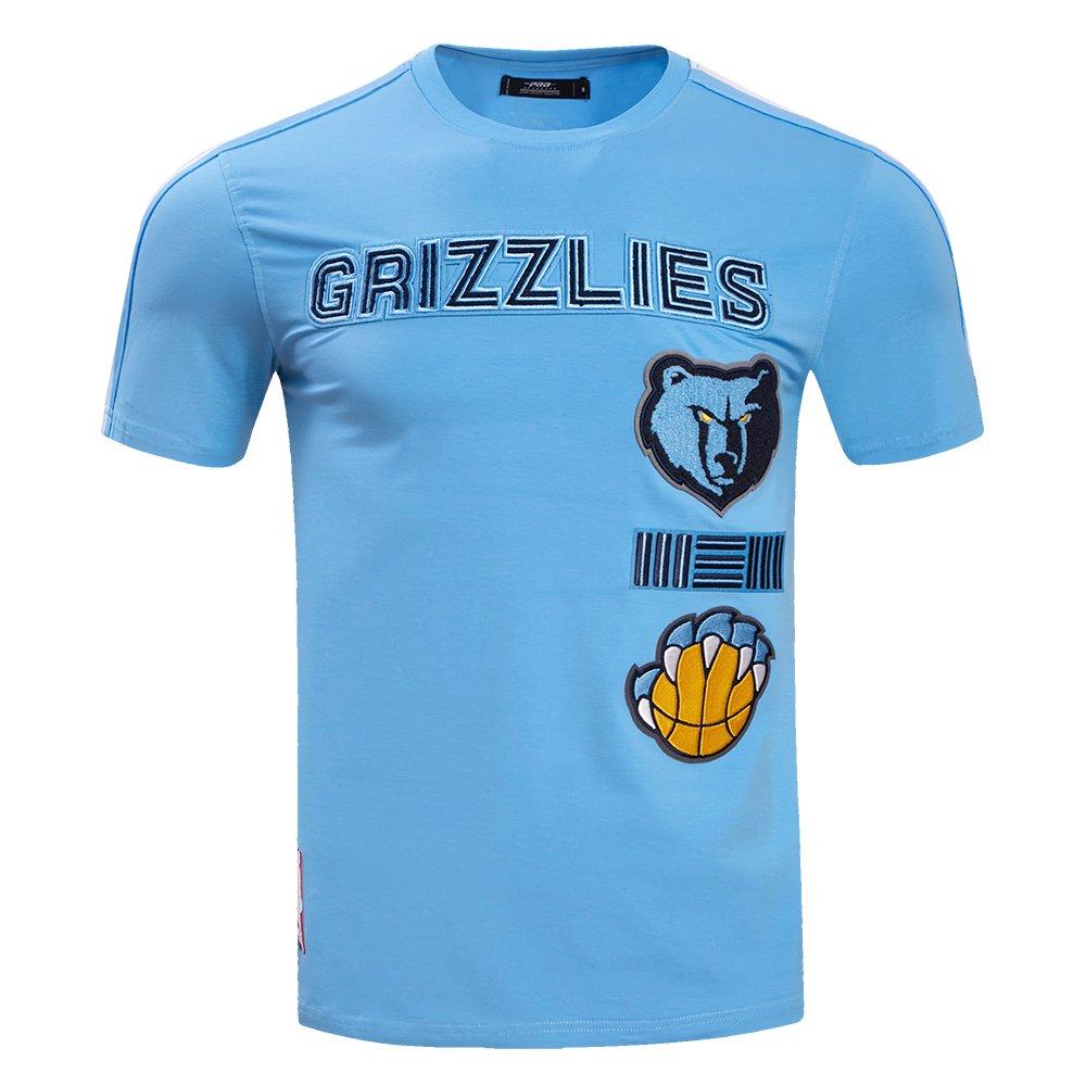 Pro Standard Men's NBA Memphis Grizzlies Retro Classic SJ Striped Tee - Blue - BLUE Thumbnail View 1