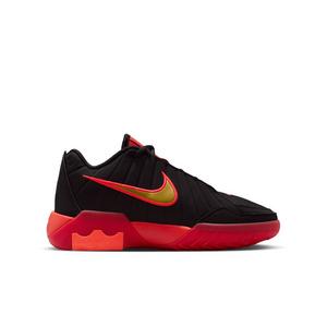 Nike LeBron Witness 9 "Black/University Red/Bright Crimson/Gold" Grade School Boys' Basketball Shoe