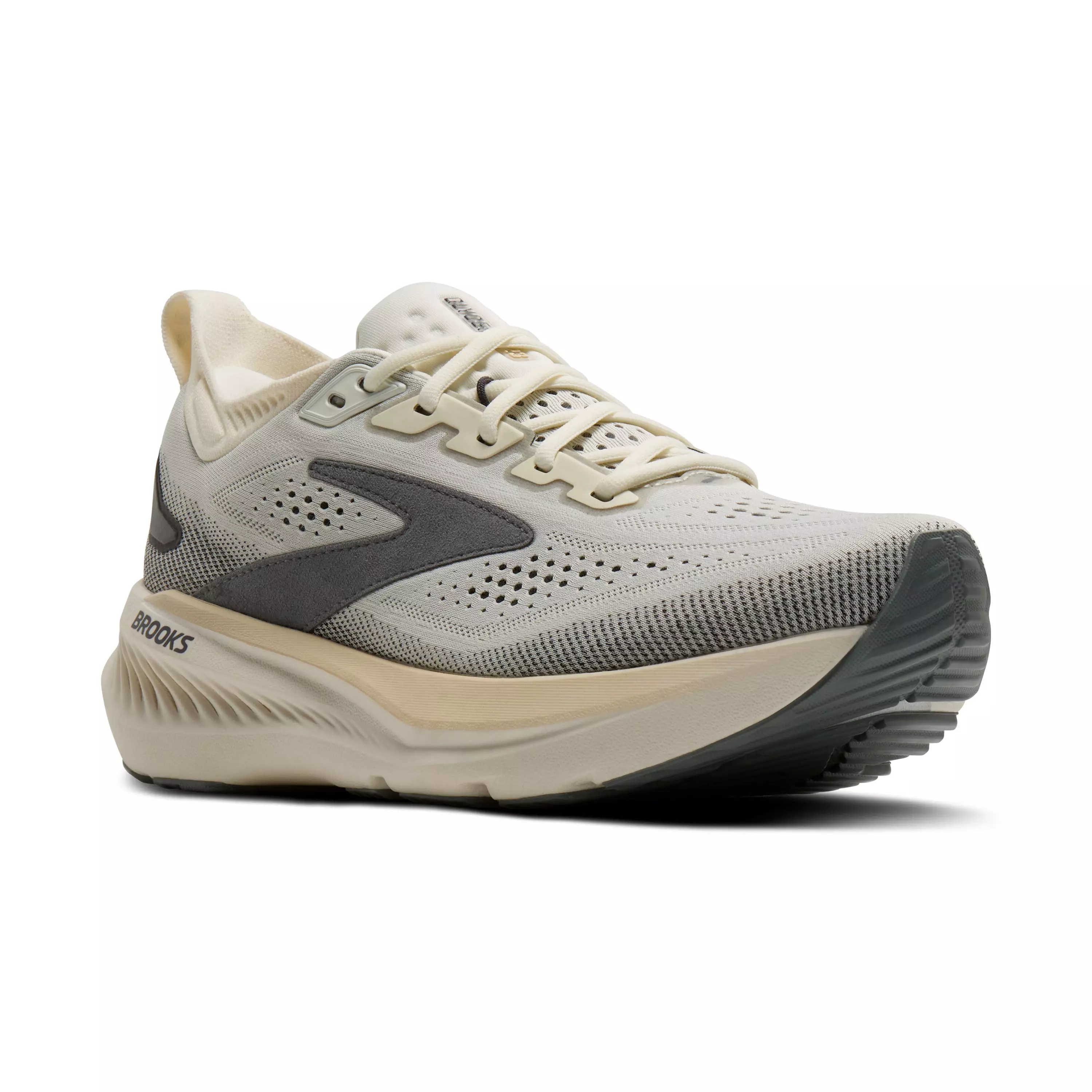 Brooks Glycerin 23 "Coconut/Bleached Sand/Grey" Men's Running Shoe - COCONUT/SAND/GREY