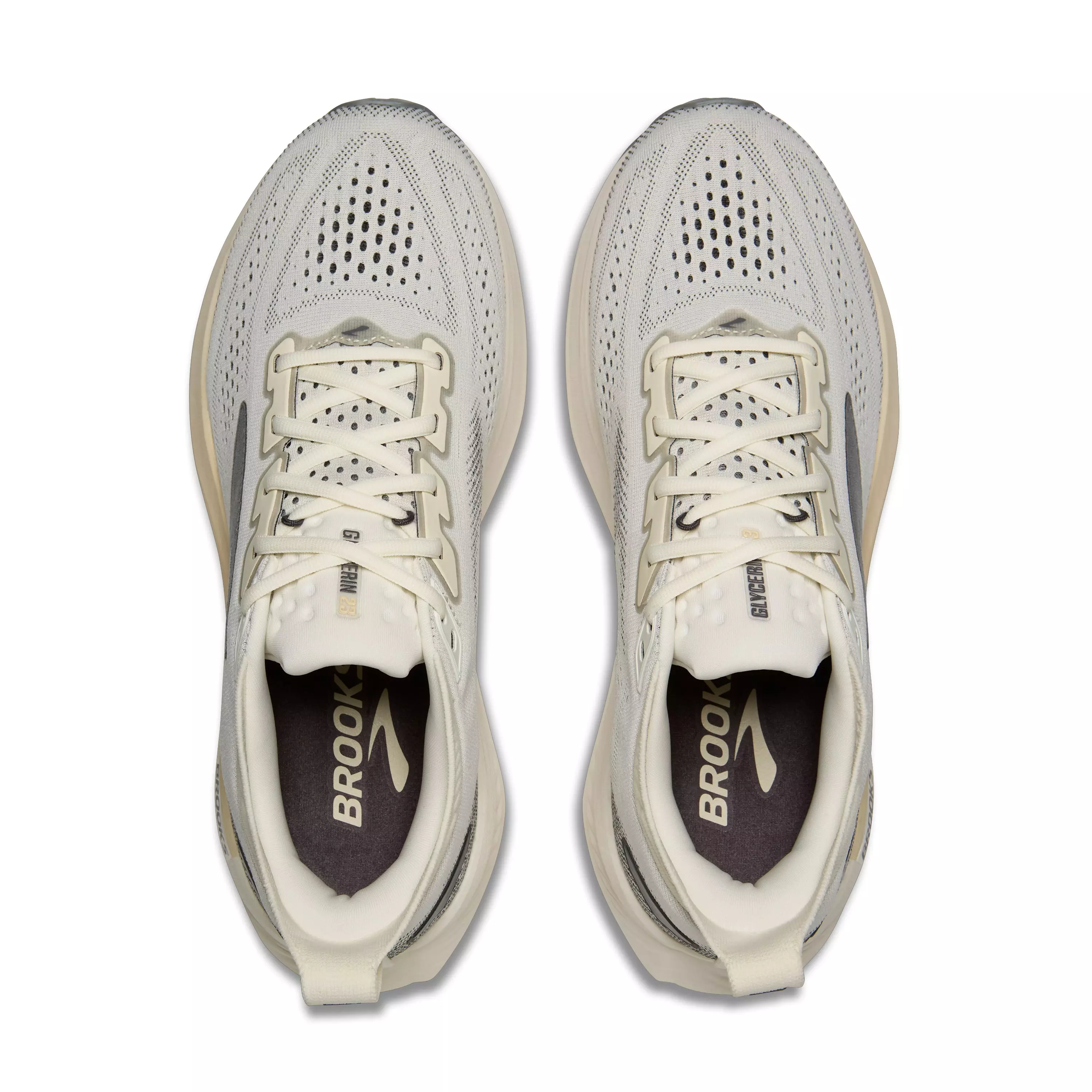 Brooks Glycerin 23 "Coconut/Bleached Sand/Grey" Men's Running Shoe - COCONUT/SAND/GREY