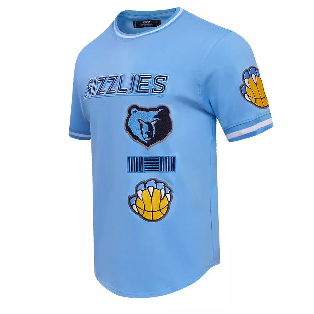 Pro Standard Men's NBA Memphis Grizzlies Retro Classic Double Knit Tee  - Blue - BLUE
