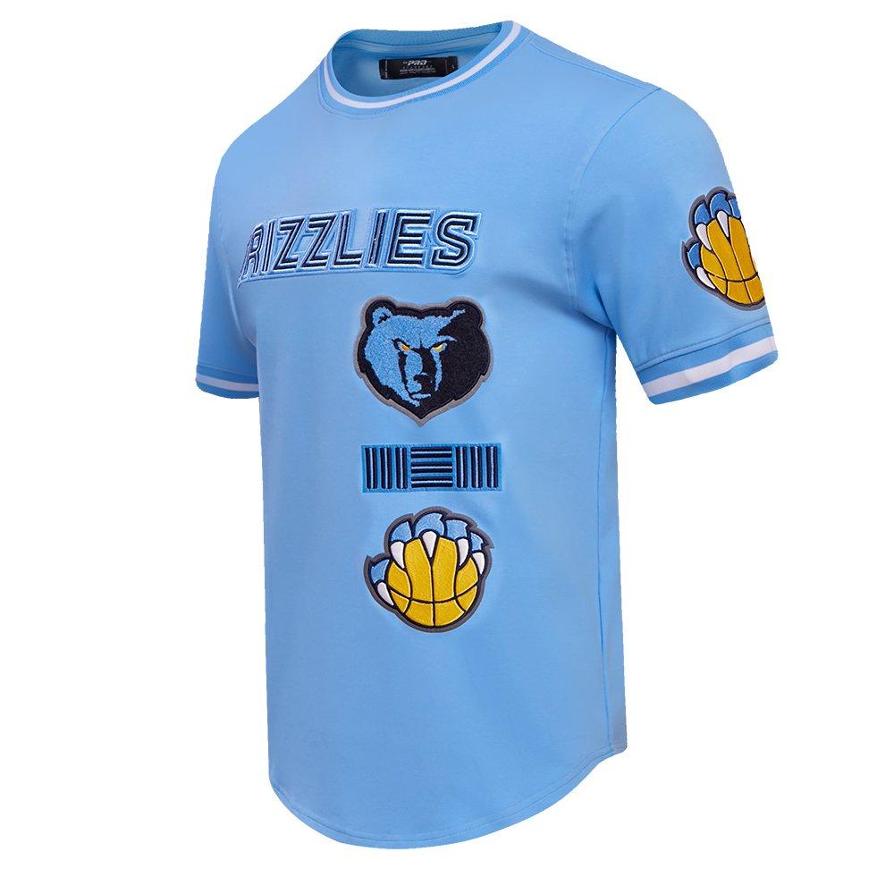 Pro Standard Men's NBA Memphis Grizzlies Retro Classic Double Knit Tee -Blue - BLUE Thumbnail View 3