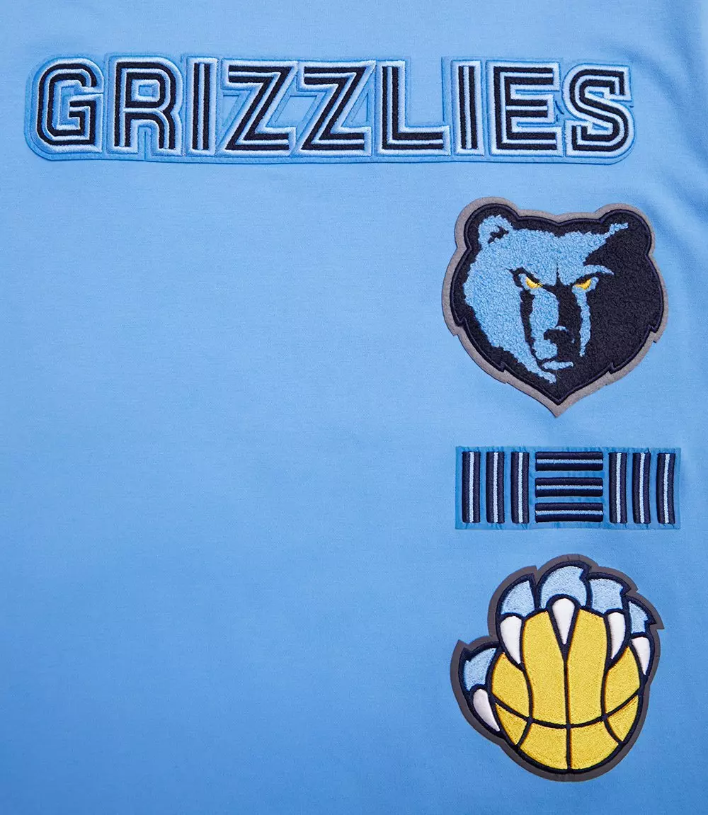 Pro Standard Men's NBA Memphis Grizzlies Retro Classic Double Knit Tee  - Blue - BLUE