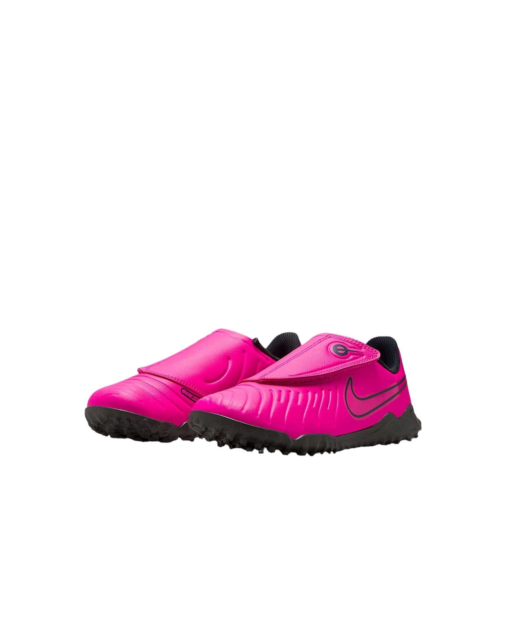 Nike Jr. Tiempo Legend 10 Club Turf Preschool Kids' "Fierce Pink/Black" Soccer Shoe