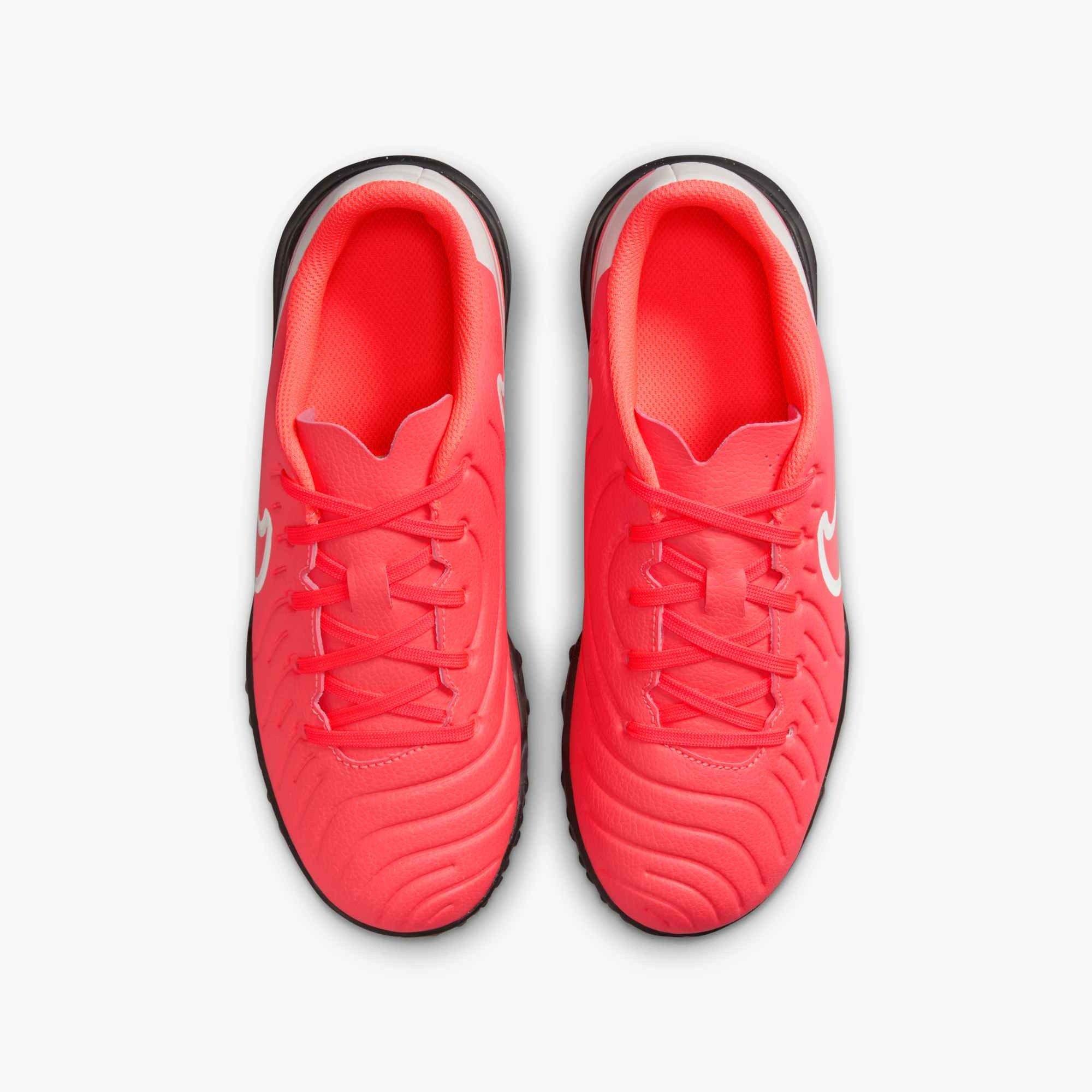 Nike Jr. Tiempo Legend 10 Club Turf Preschool Kids' "Hot Lava/White" Soccer Shoe