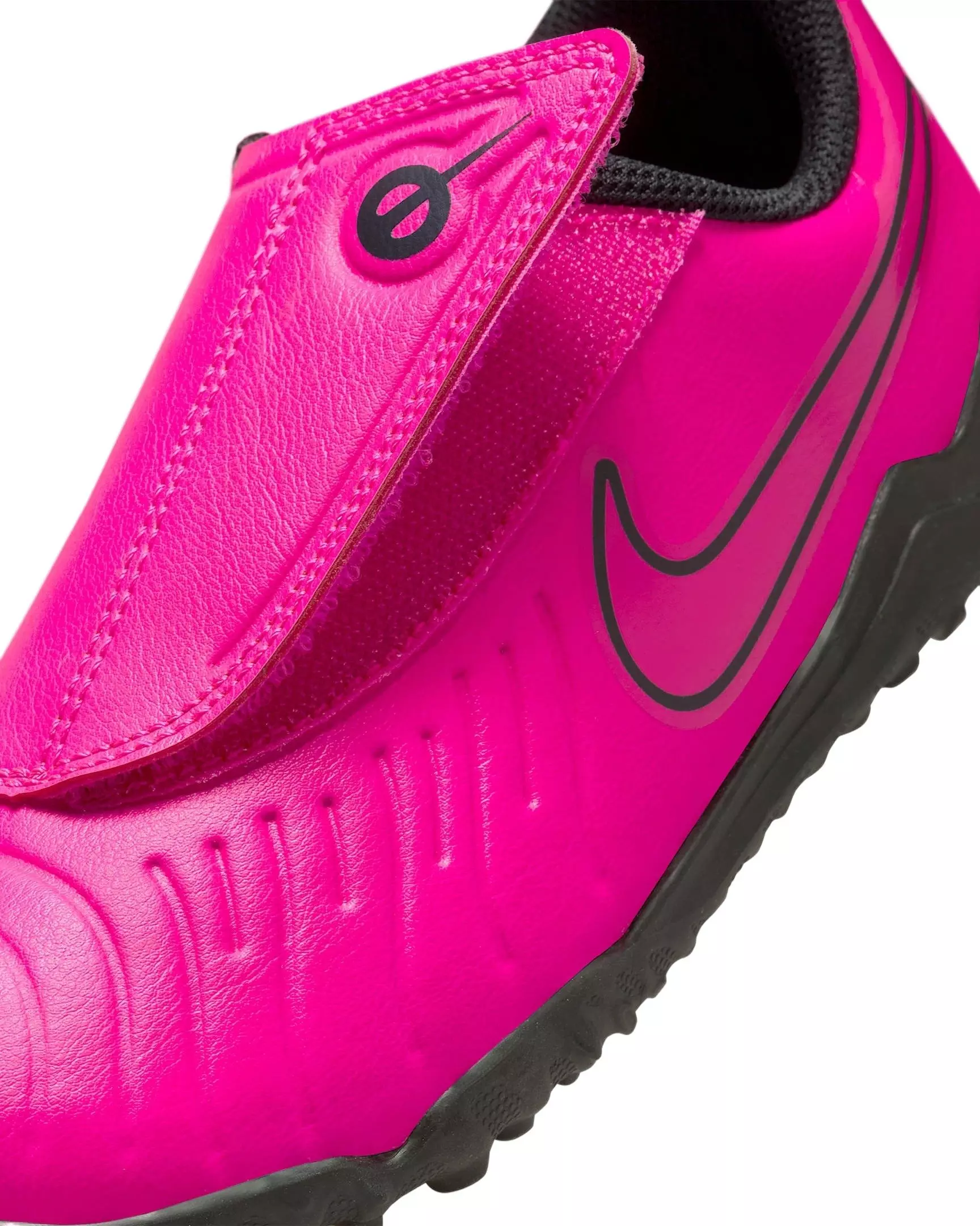 Nike Jr. Tiempo Legend 10 Club Turf "Fierce Pink/Black" Preschool Kids' Soccer Shoe - PINK/BLACK