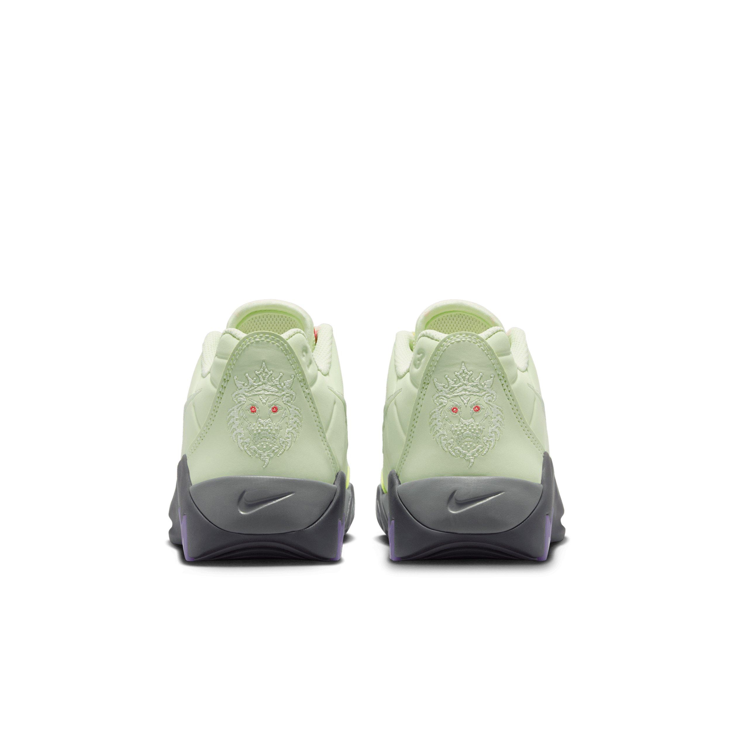 Nike LeBron Witness 9 Grade School Boys' "Volt Tint/Black/Smoke Grey/Multi-Color" Basketball Shoe