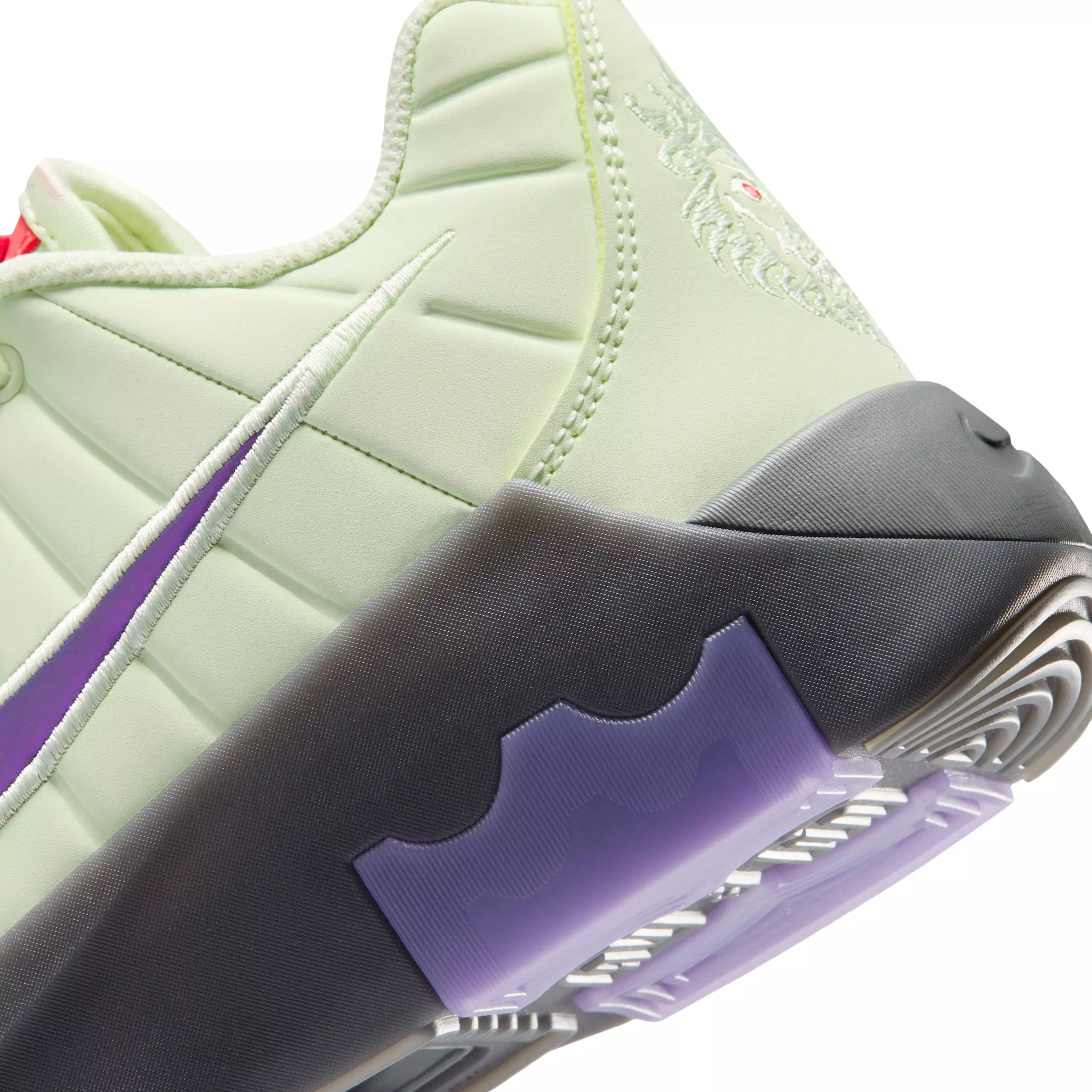 Nike LeBron Witness 9 "Volt Tint/Black/Smoke Grey/Multi-Color" Grade School Boys' Basketball Shoe - VOLT/BLACK/GREY/MULTICOLOR