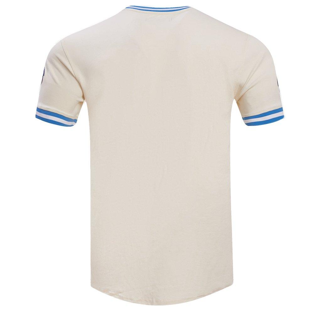 Pro Standard Men's NBA Memphis Grizzlies Retro Classic Double Knit Tee - Eggshell/Blue - EGGSHELL/BLUE Thumbnail View 2
