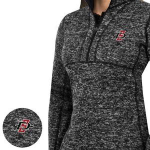 Antigua Women's San Diego State Aztecs Fortune Half-Zip Pullover Jacket