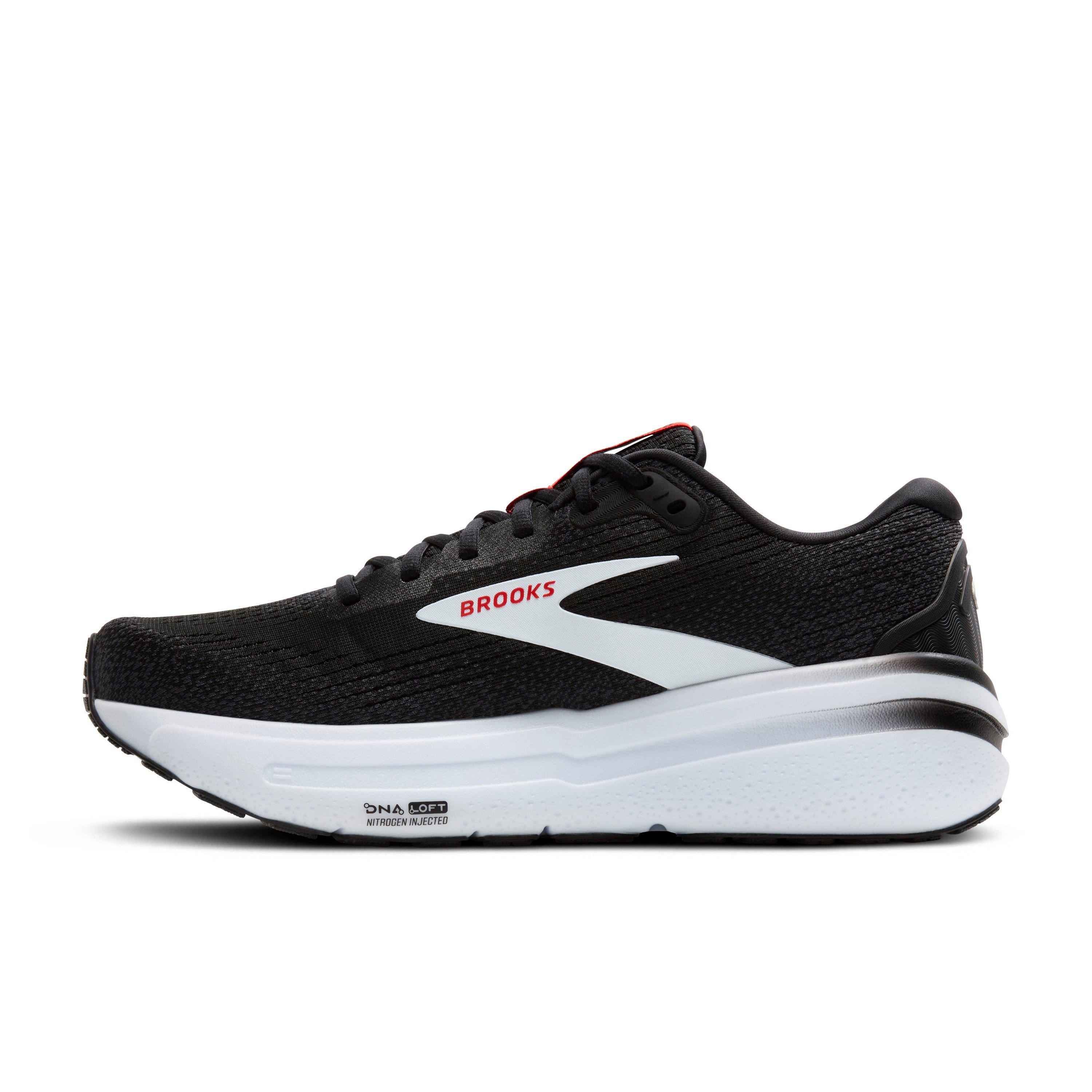 Brooks Ghost Max 2 "Black/White/Fiery Red" Men's Running Shoe - BLACK/WHITE/RED Thumbnail View 2