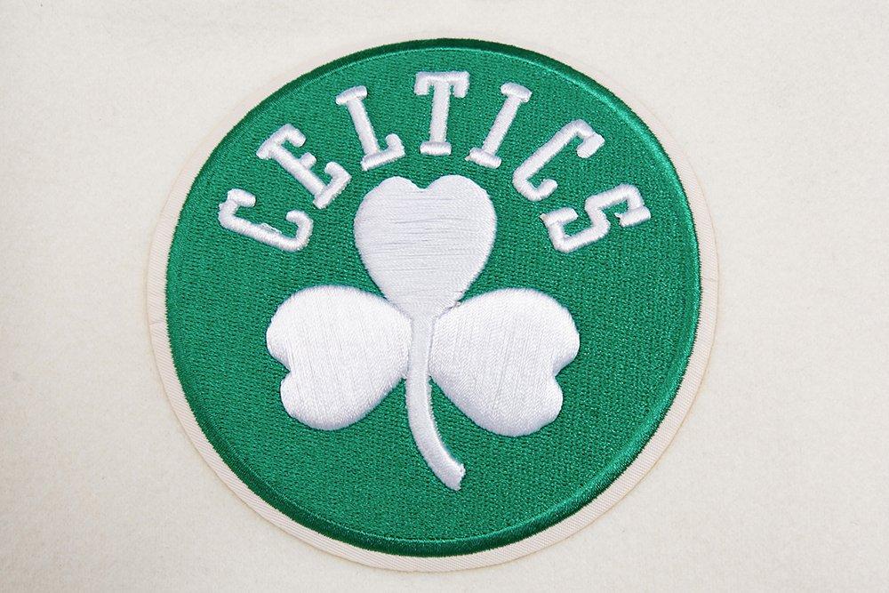 Pro Standard Men's NBA Boston Celtics Retro Classic Rib Wool Varsity Jacket - Eggshell/Kelly Green - EGGSHELL/KELLY GREEN Thumbnail View 5