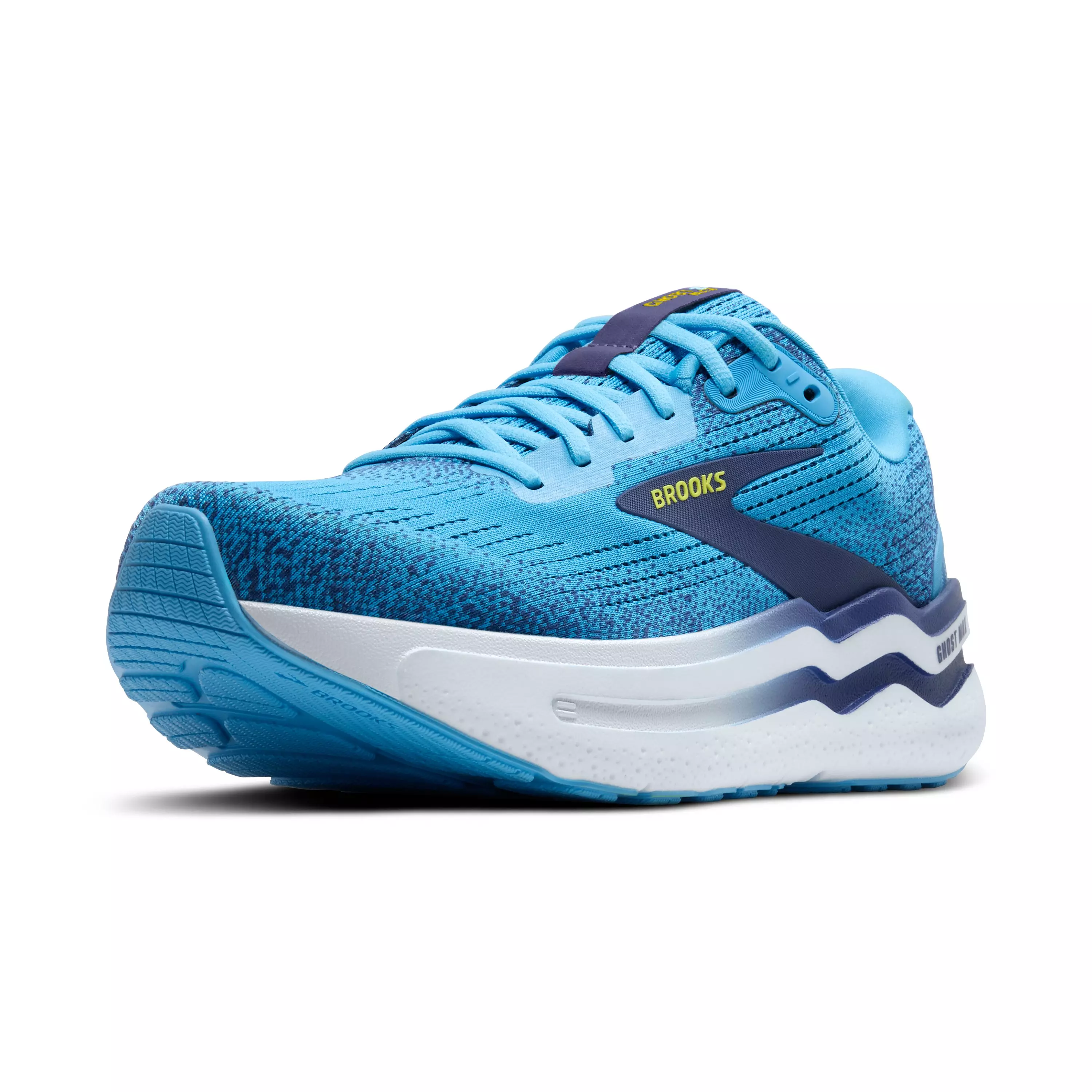 Brooks Ghost Max 2 "Blue/Blue Ribbon/Yellow" Men's Running Shoe - BLUE/BLUE/YELLOW