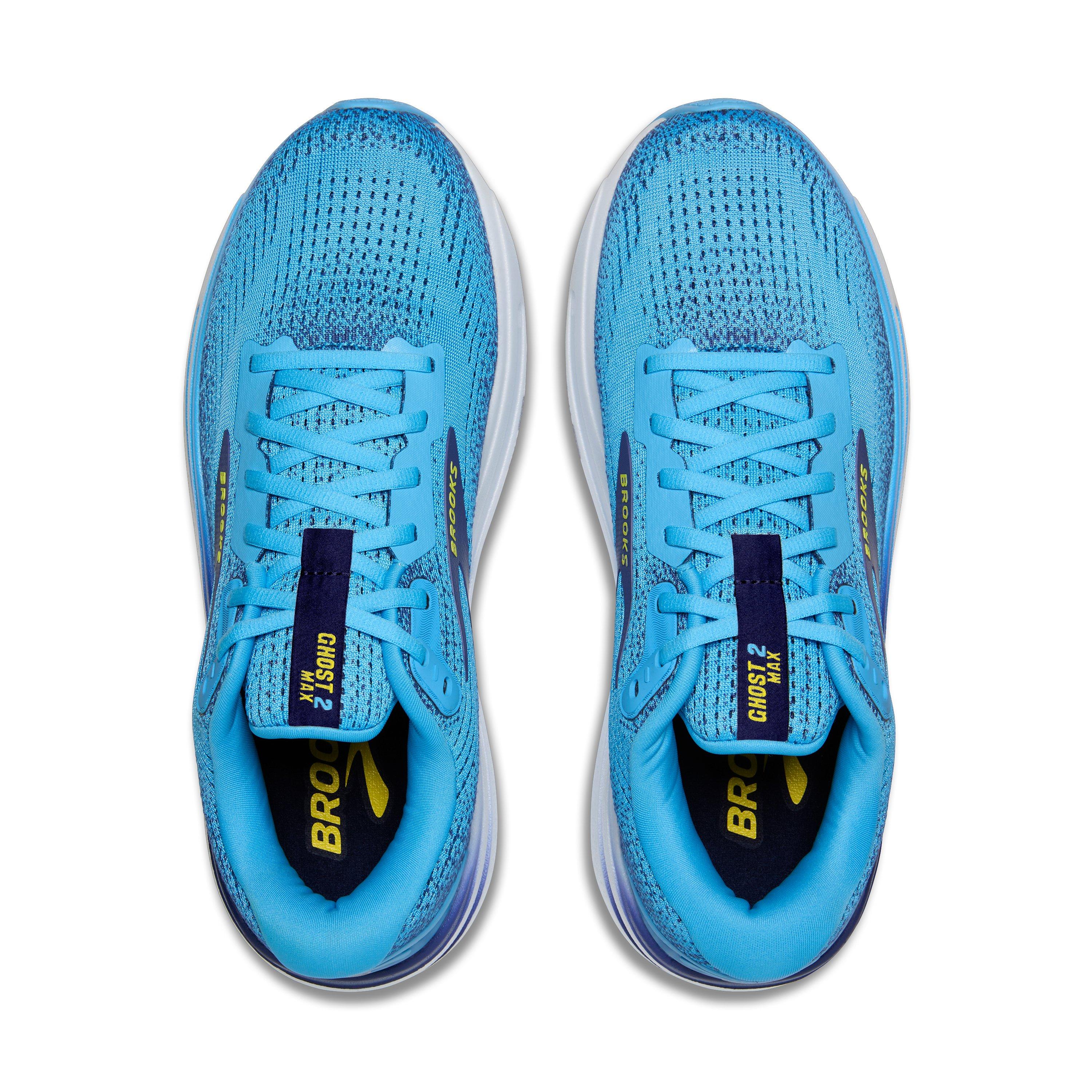 Brooks Ghost Max 2 "Blue/Blue Ribbon/Yellow" Men's Running Shoe - BLUE/BLUE/YELLOW Thumbnail View 5