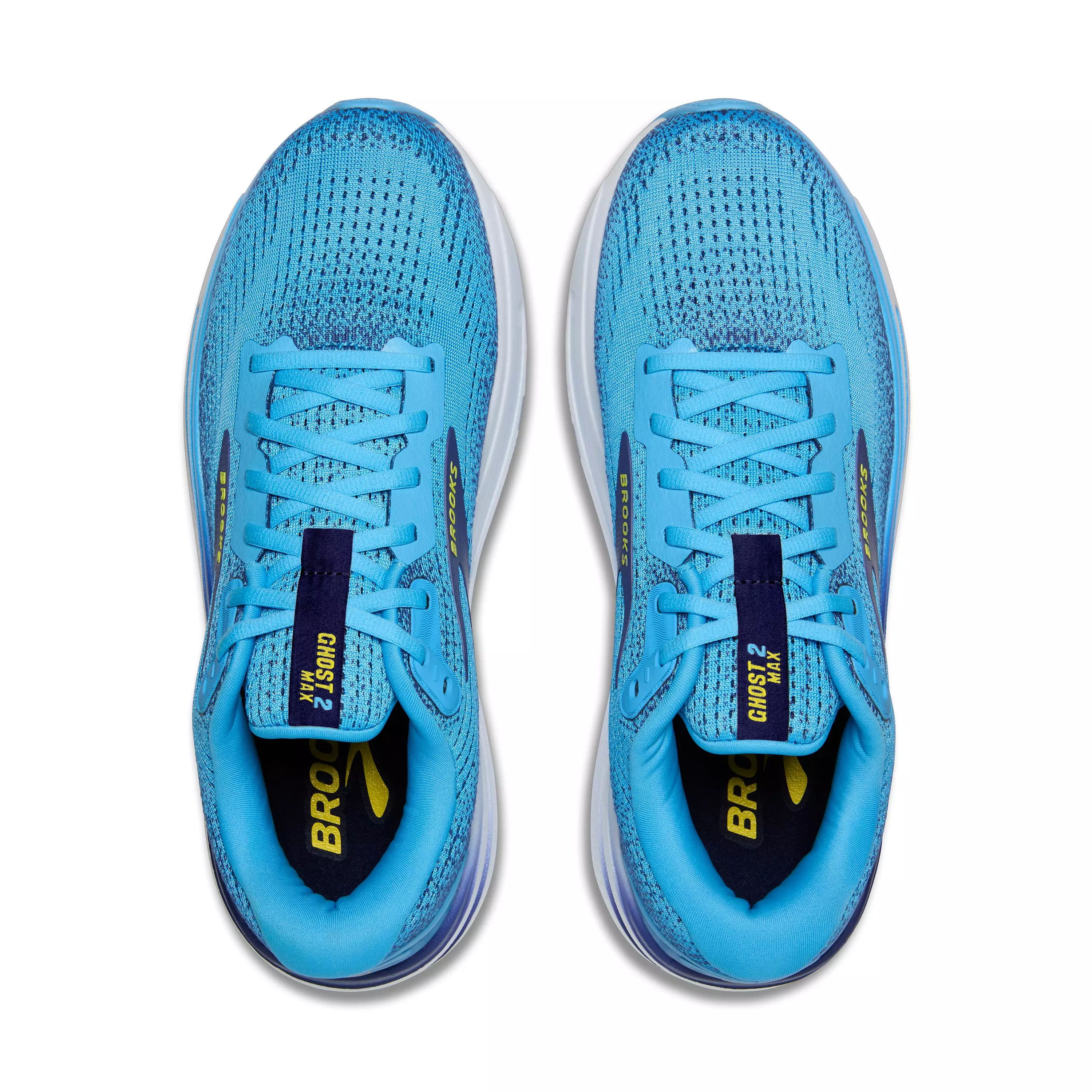 Brooks Ghost Max 2 "Blue/Blue Ribbon/Yellow" Men's Running Shoe - BLUE/BLUE/YELLOW