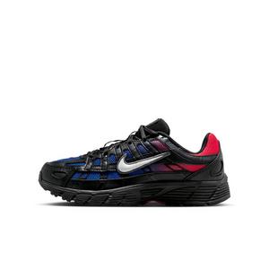 Nike P-6000 "Black/Bright Crimson/Game Royal/Off White" Grade School Boys' Shoe