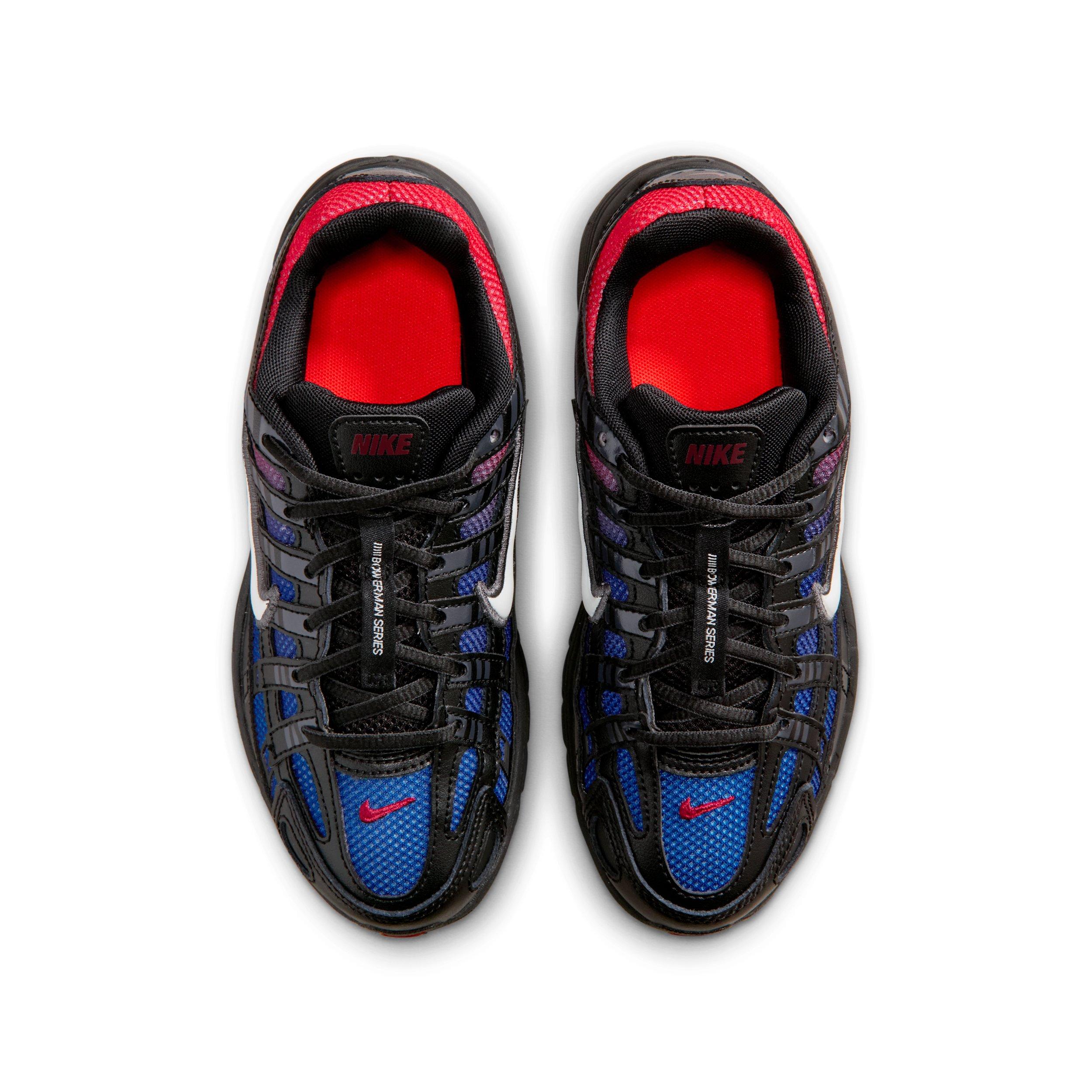 Nike P-6000 Grade School Boys' "Black/Bright Crimson/Game Royal/Off White" Shoe