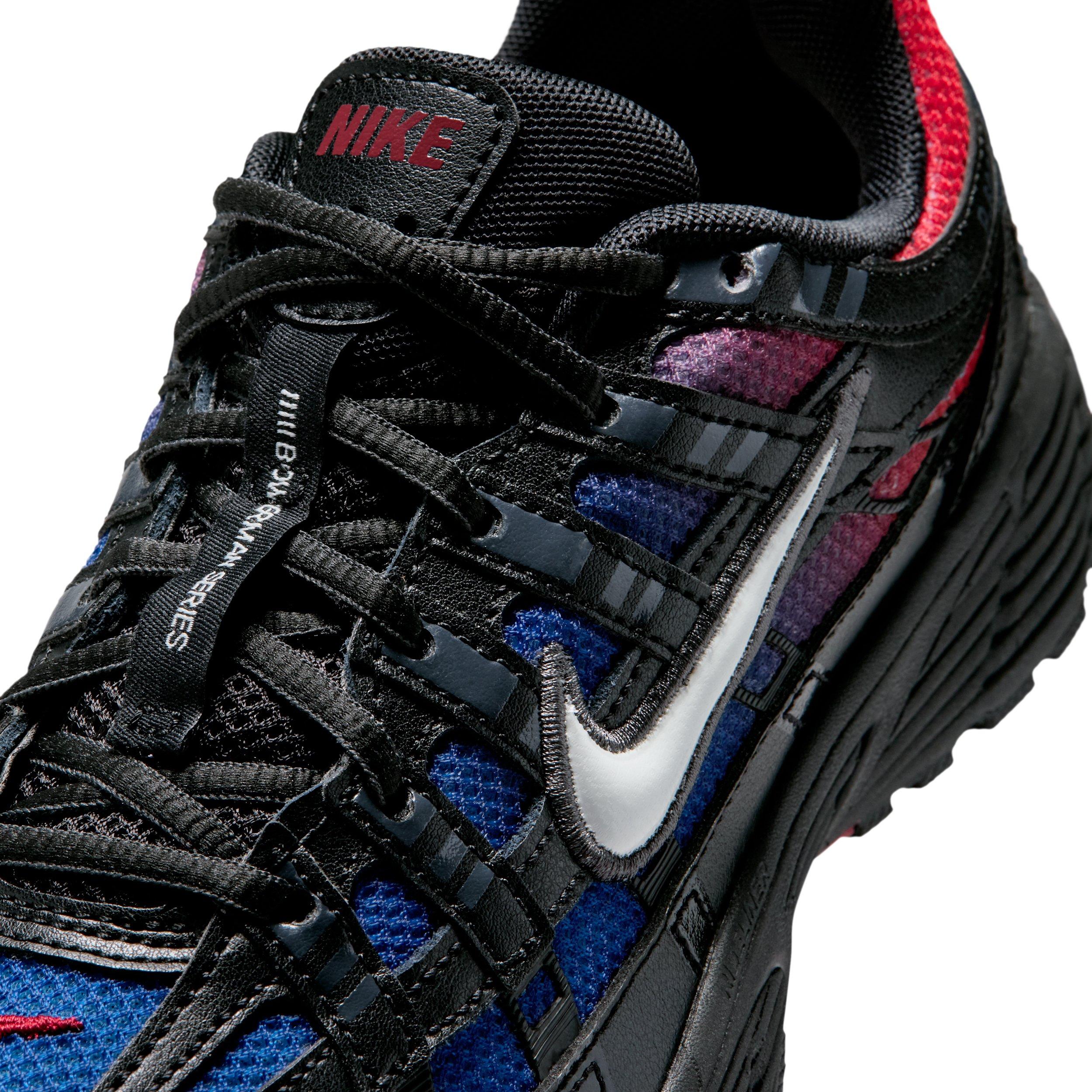 Nike P-6000 Grade School Boys' "Black/Bright Crimson/Game Royal/Off White" Shoe