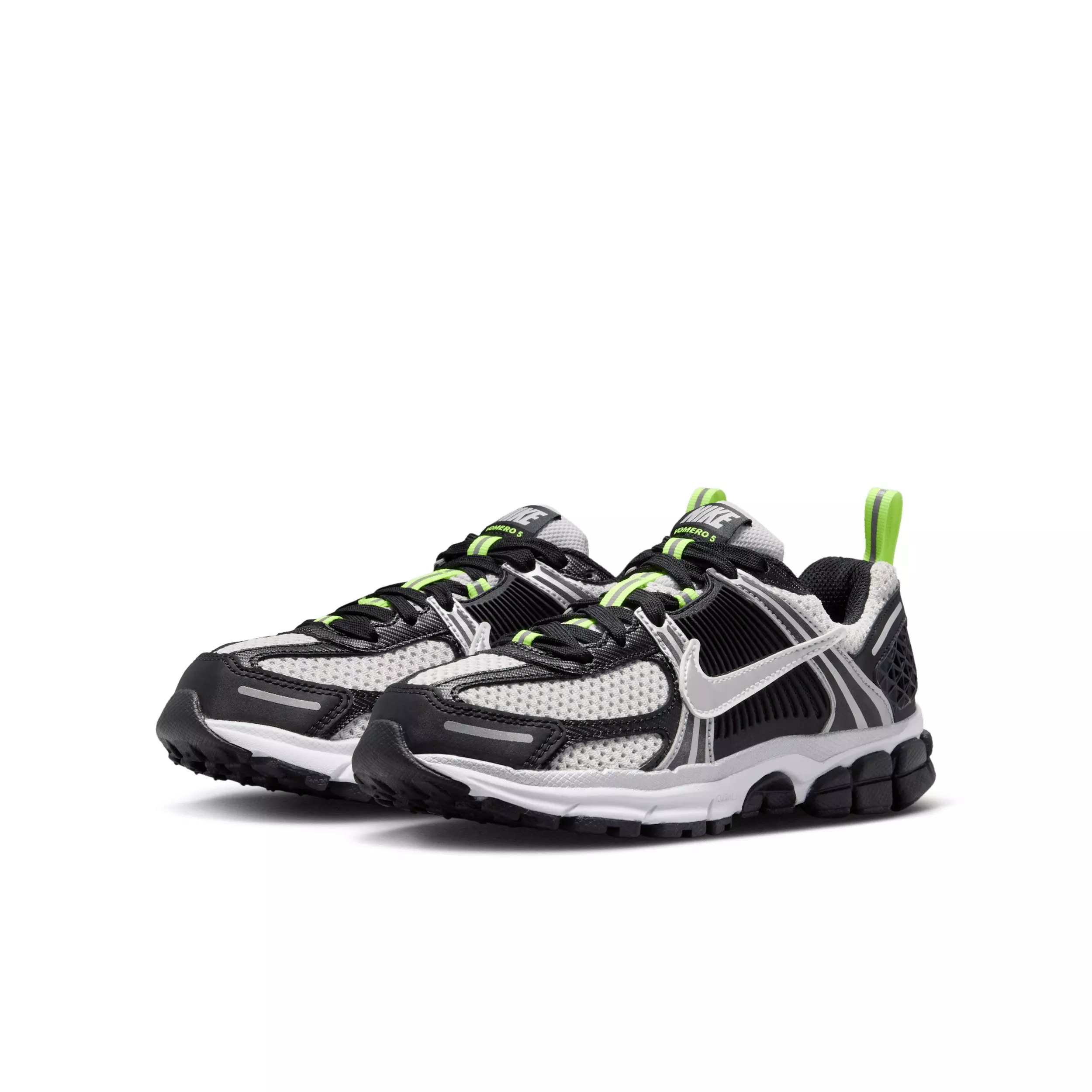Nike Zoom Vomero 5 "Black/Photon Dust/Volt Ice/Metallic Silver" Grade School Boys' Shoe - BLACK/DUST/VOLT/SILVER