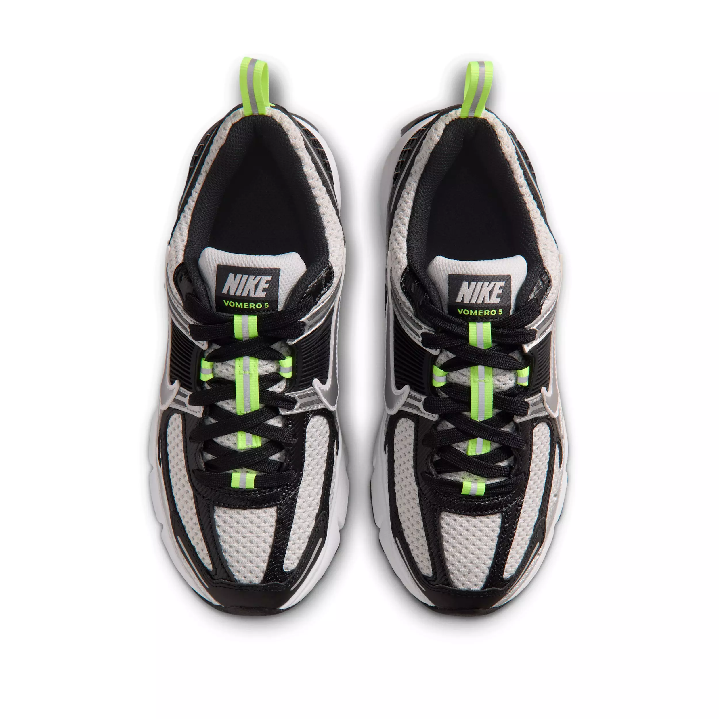 Nike Zoom Vomero 5 "Black/Photon Dust/Volt Ice/Metallic Silver" Grade School Boys' Shoe - BLACK/DUST/VOLT/SILVER