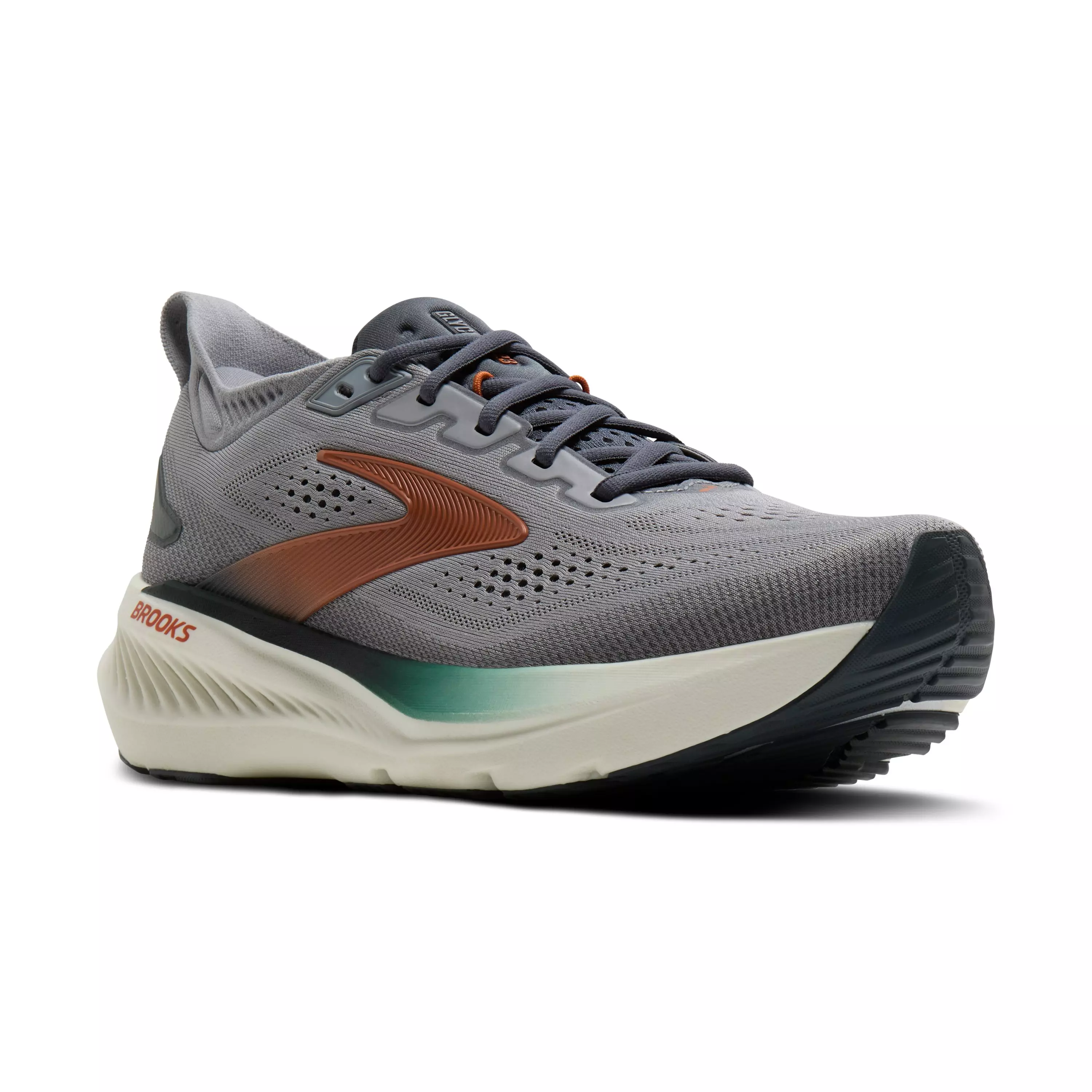 Brooks Glycerin 23 "Weathervane/Bombay Brown/Clear" Men's Running Shoe - WEATHERVANE/BROWN/CLEAR