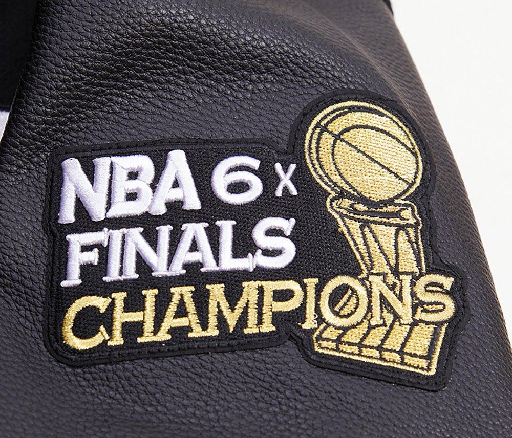 Pro Standard Men's NBA Chicago Bulls Retro Classic Rib Wool Varsity Jacket -Black/Red - BLACK/RED Thumbnail View 10