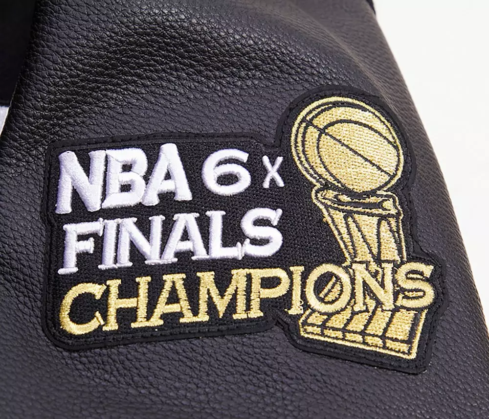 Pro Standard Men's NBA Chicago Bulls Retro Classic Rib Wool Varsity Jacket -Black/Red - BLACK/RED