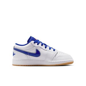 Jordan 1 Low SE "White/Old Royal/Gum Yellow/University Red" Grade School Boys' Shoe