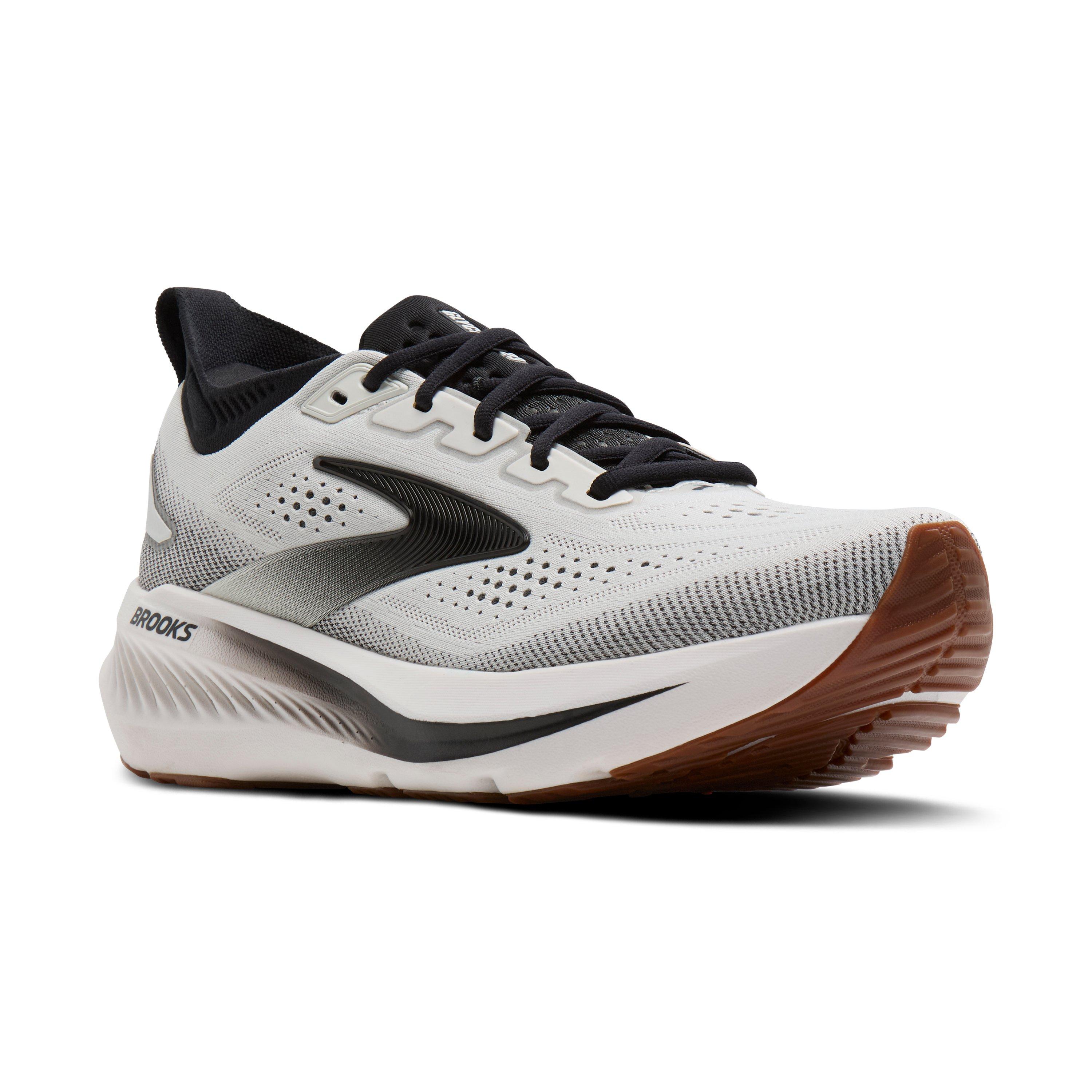 Brooks Glycerin 23 "White/Black/Gum" Men's Wide Running Shoe - WHITE/BLACK/GUM