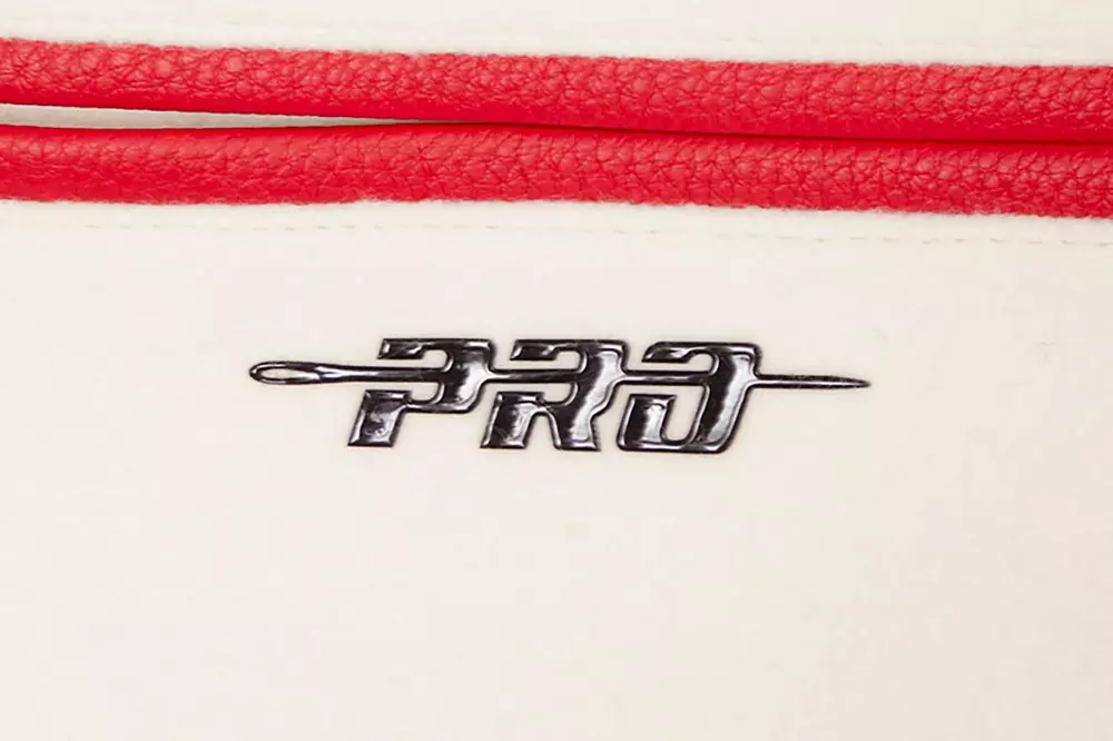 Pro Standard Men's NBA Chicago Bulls Retro Classic Rib Wool Varsity Jacket - Eggshell/Red - EGGSHELL/RED