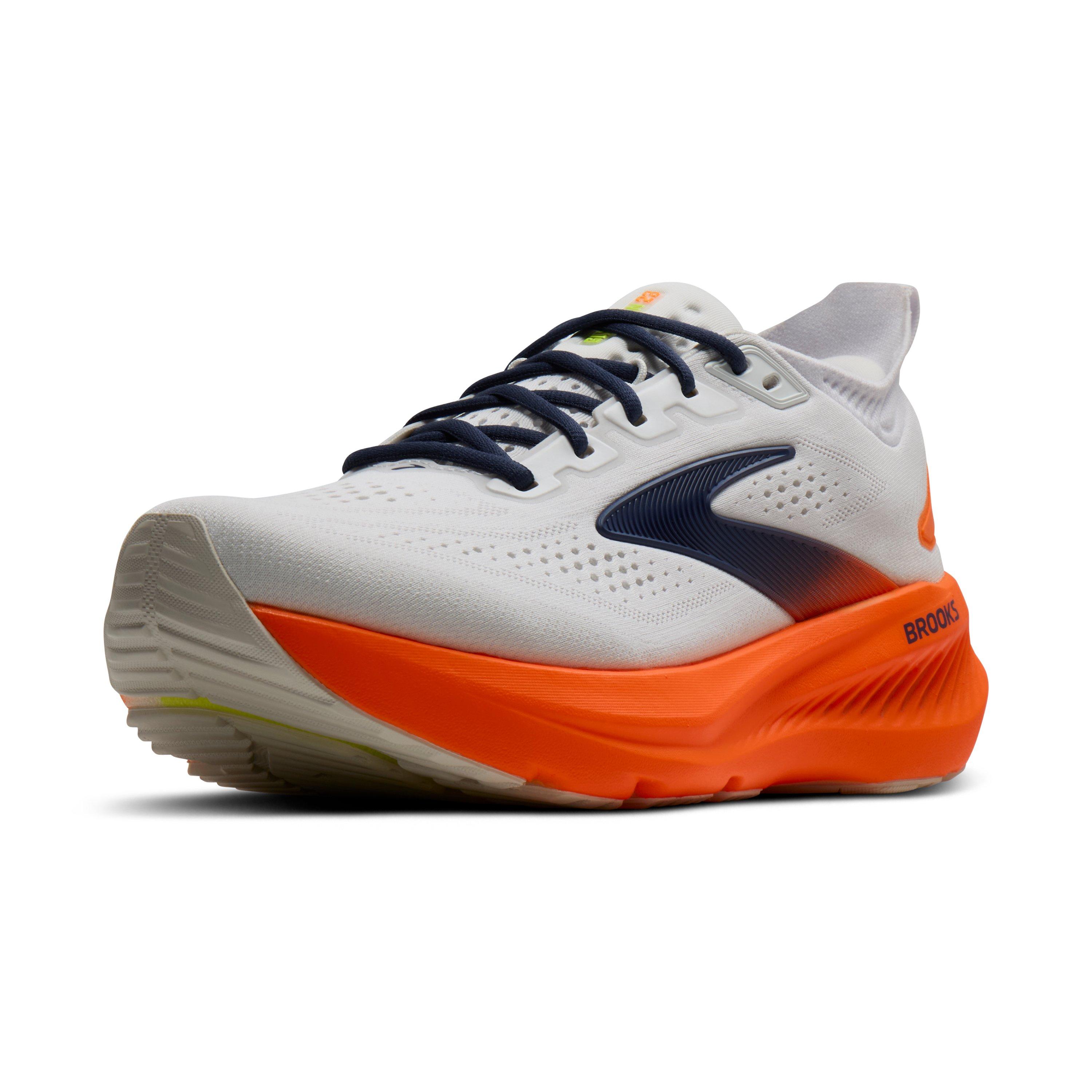 Brooks Glycerin 23 "White/Navy/Orange" Men's Running Shoe - WHITE/NAVY/ORANGE