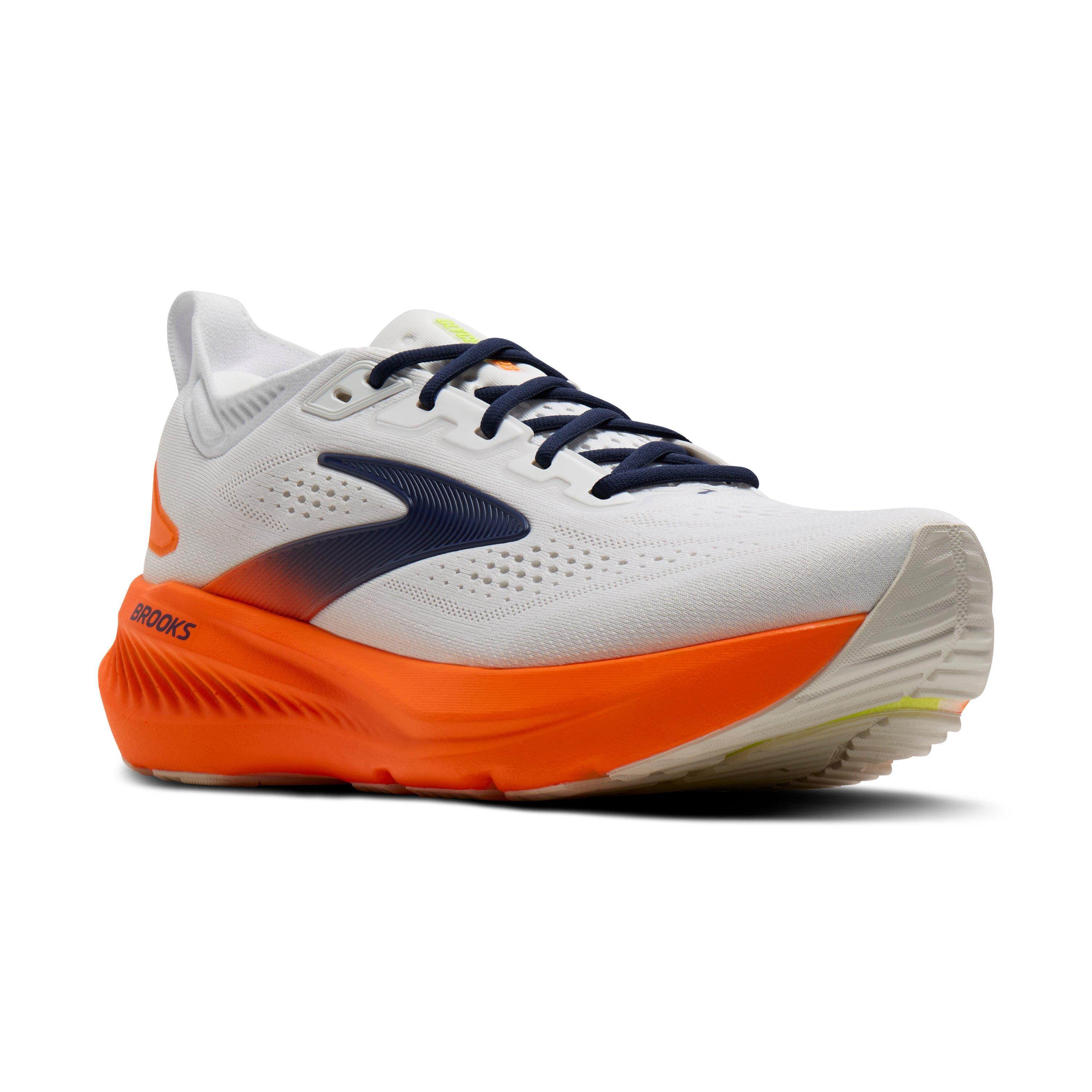 Brooks Glycerin 23 "White/Navy/Orange" Men's Running Shoe - WHITE/NAVY/ORANGE
