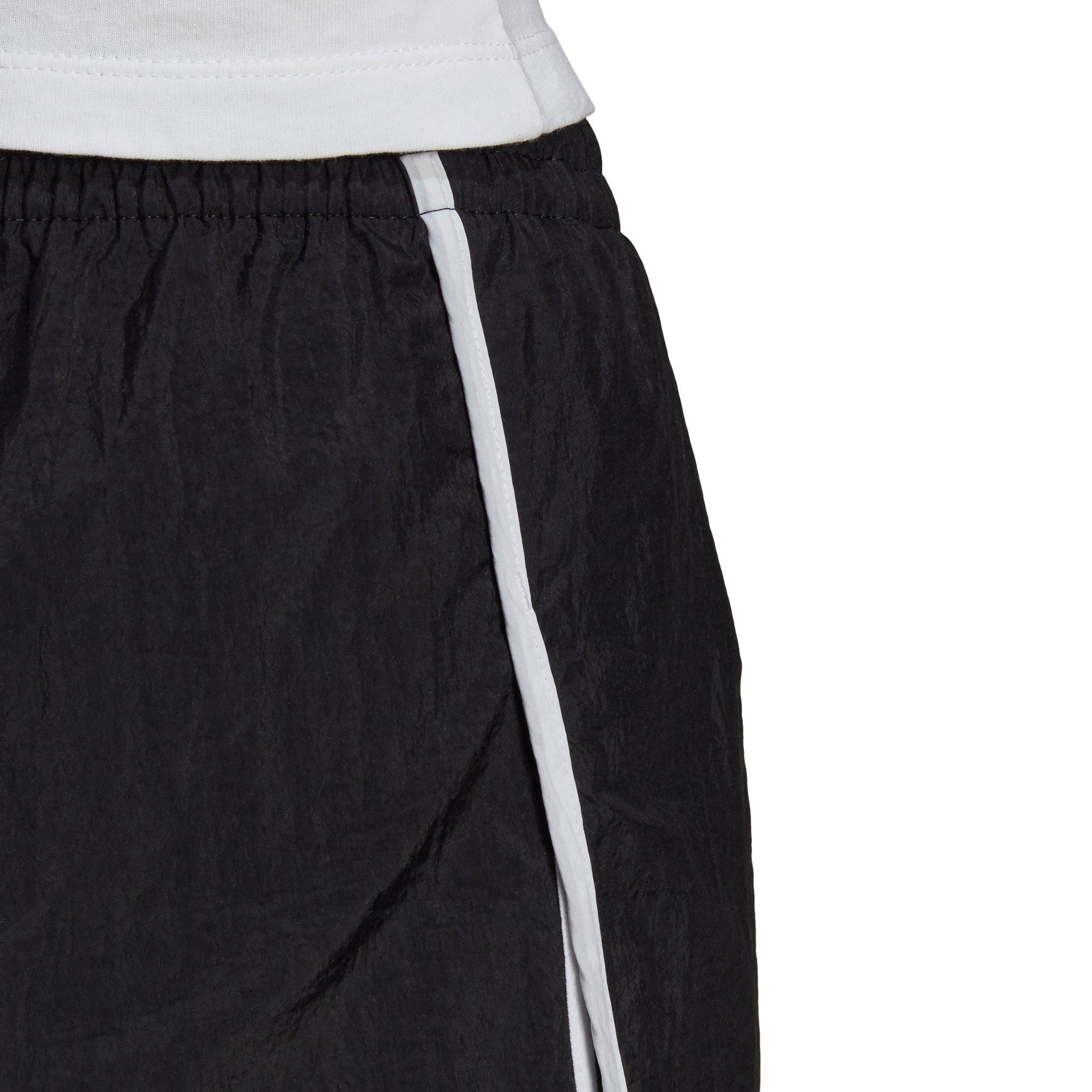 adidas Women's Black 3-Stripes Shorts - BLACK Thumbnail View 4