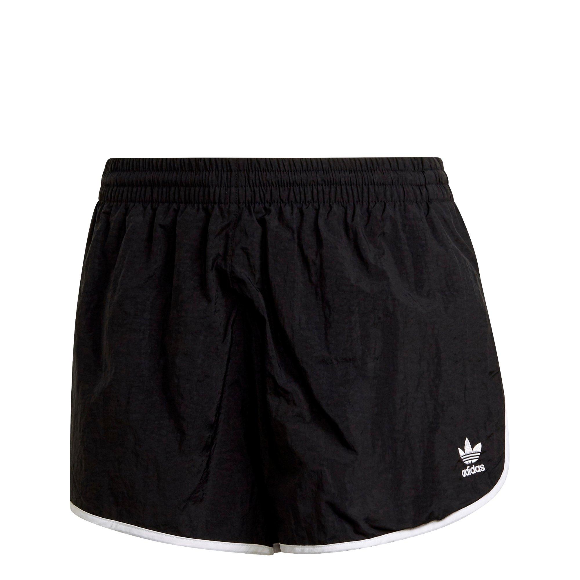 adidas Women's Black 3-Stripes Shorts - BLACK Thumbnail View 5