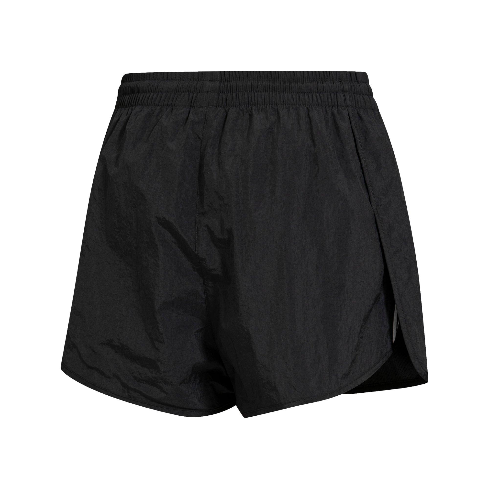 adidas Women's Black 3-Stripes Shorts - BLACK Thumbnail View 6