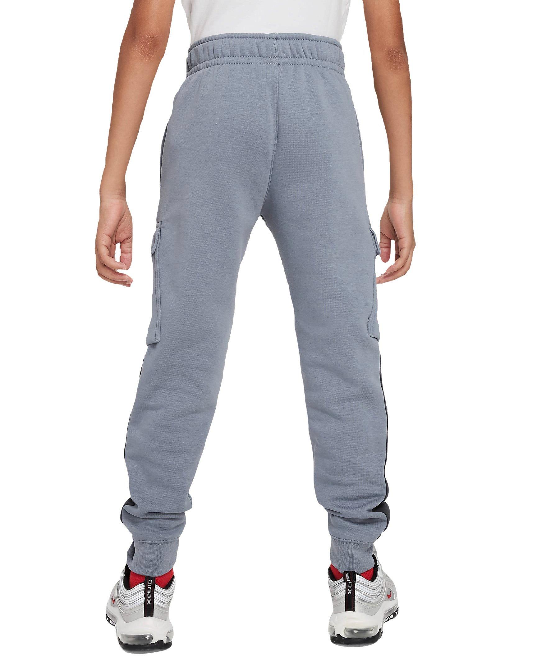 Nike Big Boys' Fleece Cargo Pants - Black - GREY Thumbnail View 2