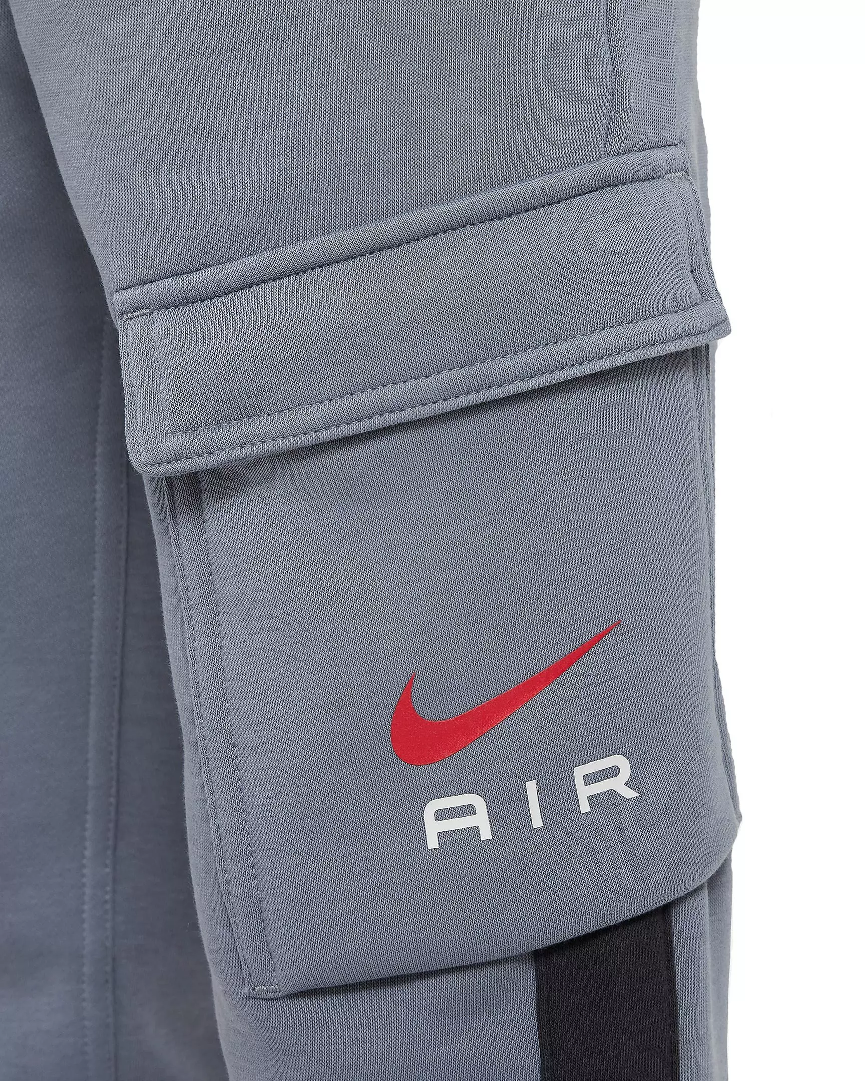 Nike Big Boys' Fleece Cargo Pants - Black - GREY