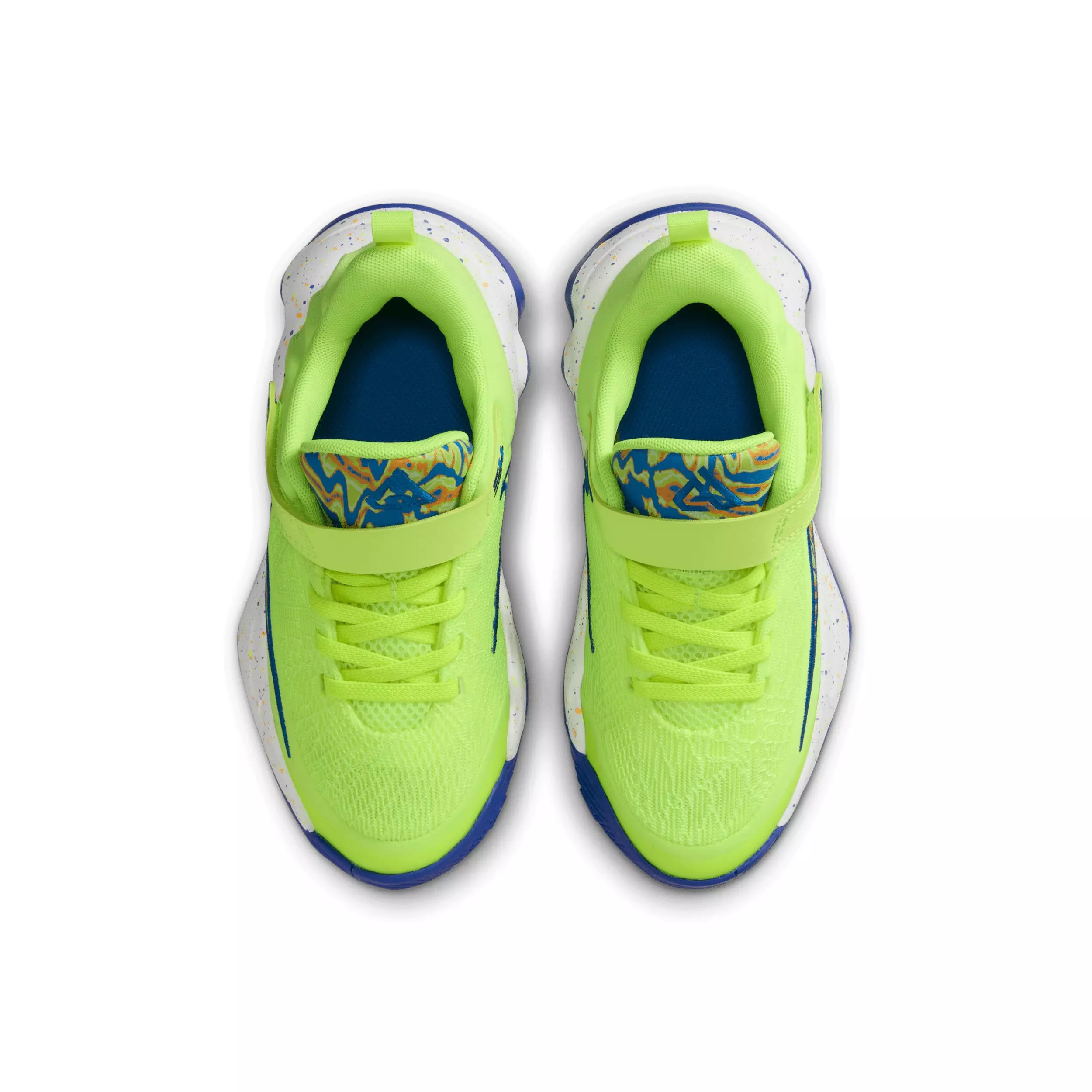 Nike Giannis Immortality 4 SE "Volt Ice/Game Royal/Laser Orange" Preschool Boys' Basketball Shoe - VOLT/ROYAL/ORANGE/MULTICOLOR