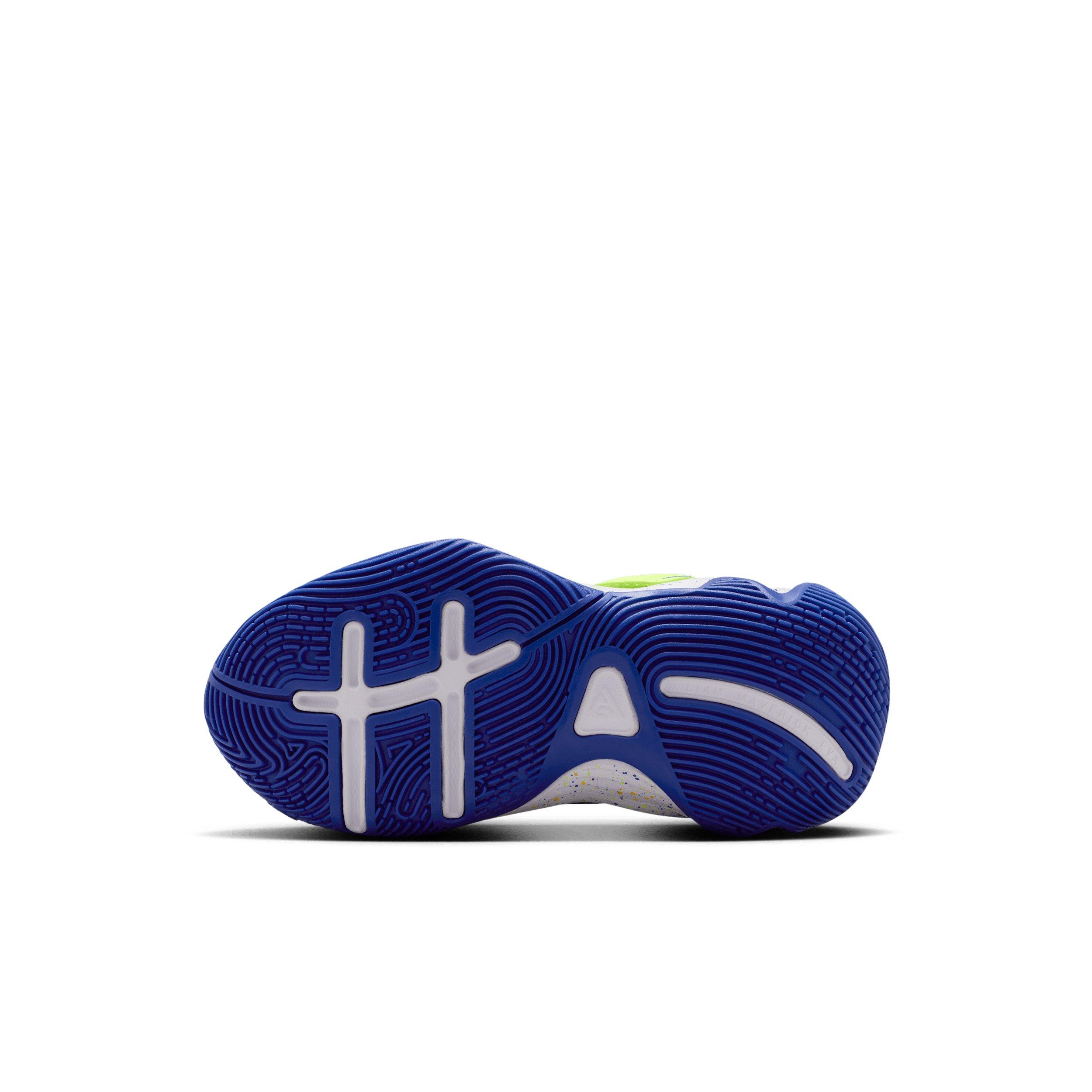 Nike Giannis Immortality 4 SE "Volt Ice/Game Royal/Laser Orange" Preschool Boys' Basketball Shoe - VOLT/ROYAL/ORANGE/MULTICOLOR Thumbnail View 6