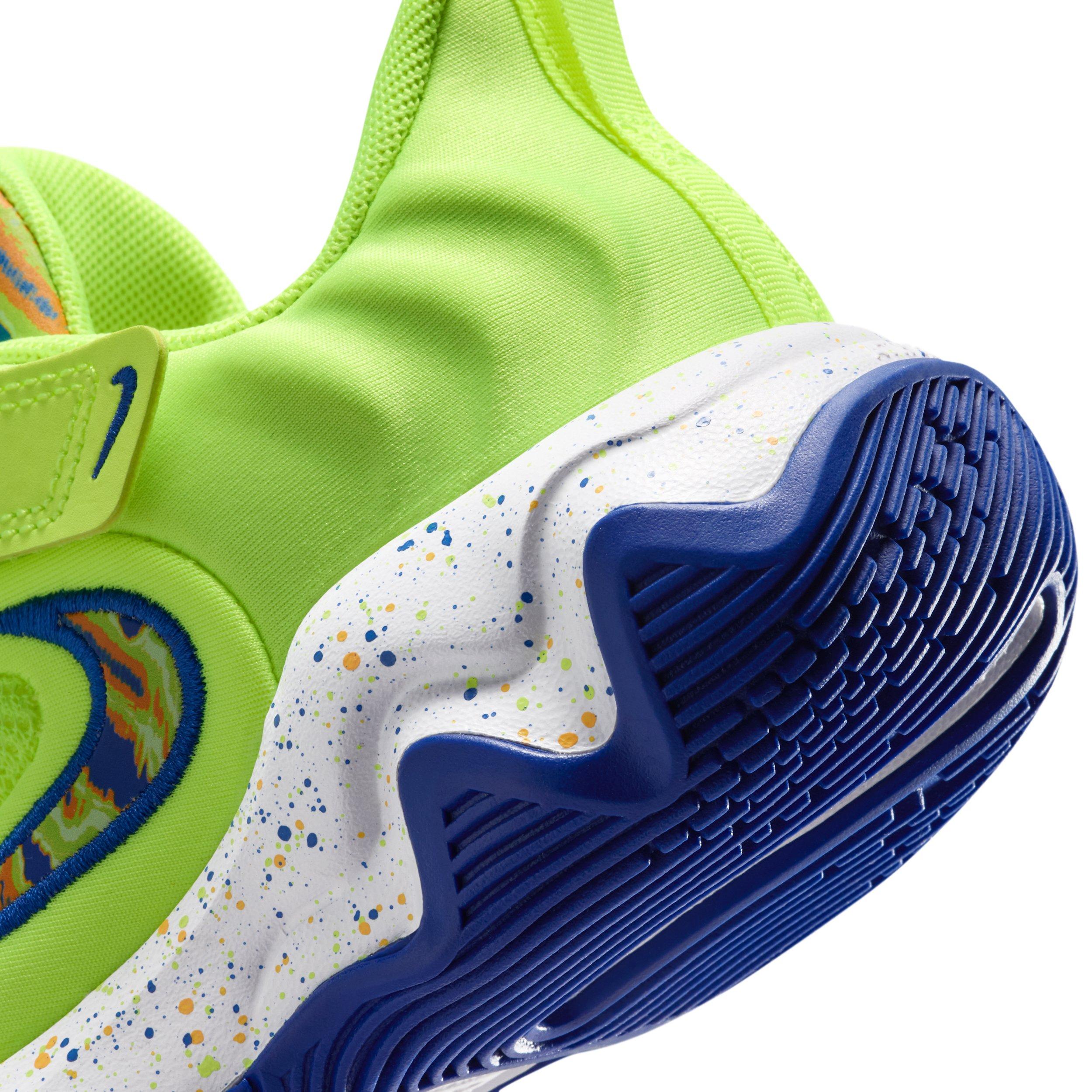 Nike Giannis Immortality 4 SE "Volt Ice/Game Royal/Laser Orange" Preschool Boys' Basketball Shoe - VOLT/ROYAL/ORANGE/MULTICOLOR Thumbnail View 8