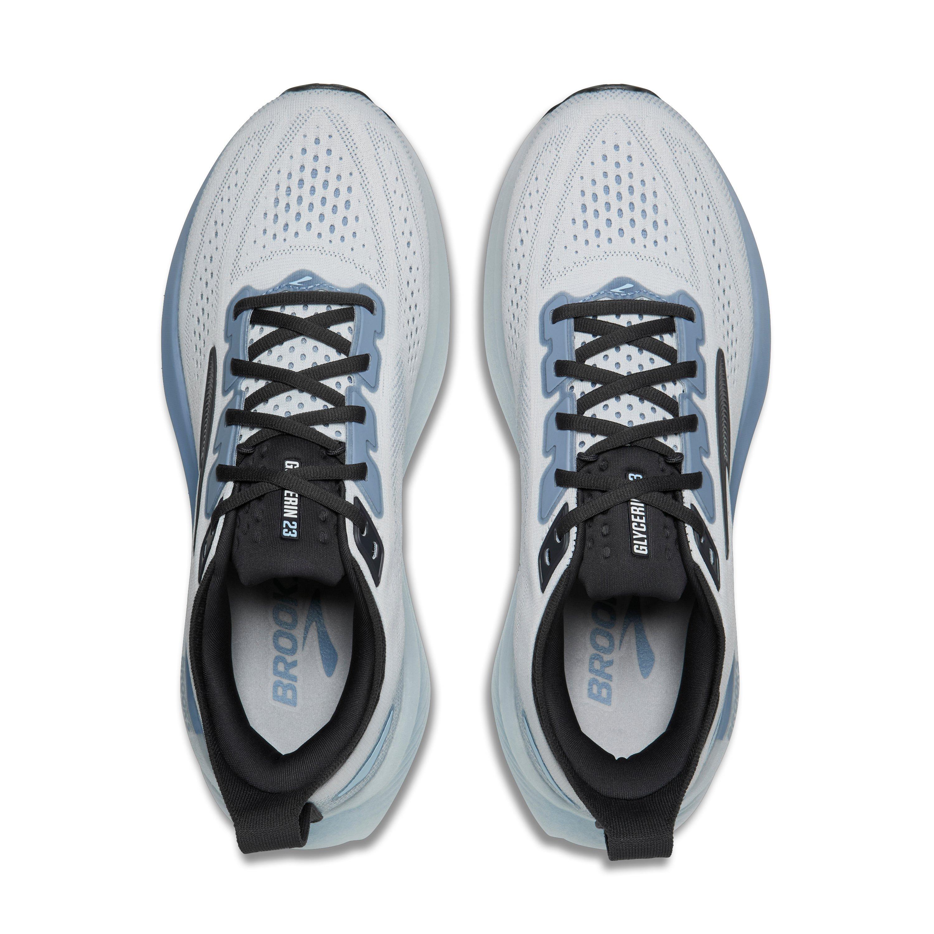 Brooks Glycerin 23 "White/Rain/Baltic Sea" Men's Running Shoe - WHITE/RAIN/SEA