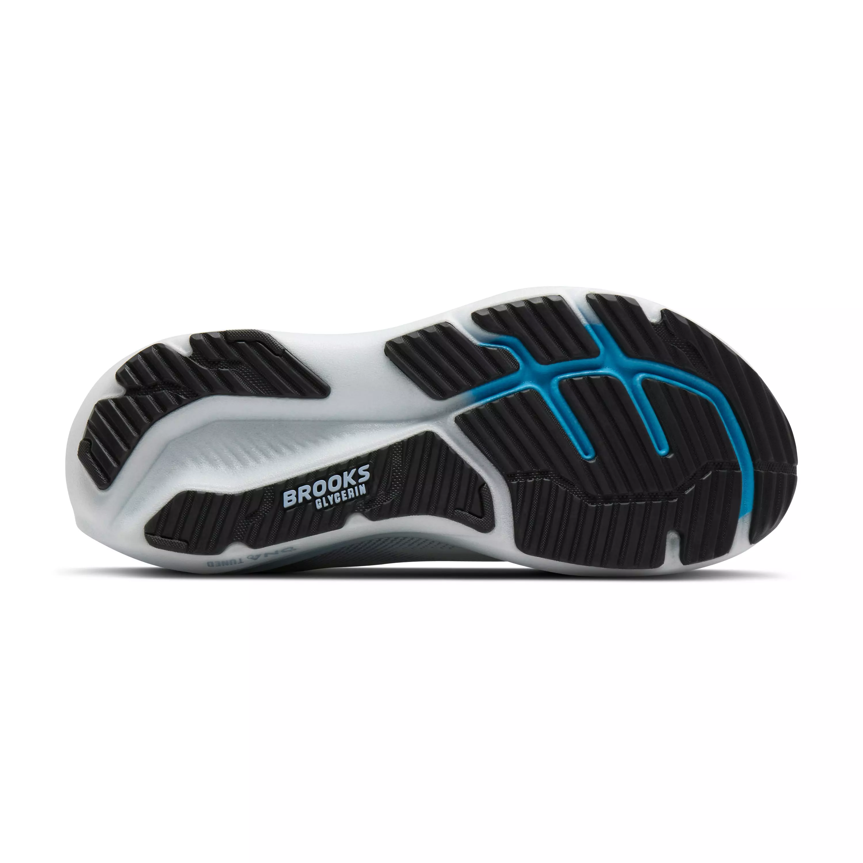 Brooks Glycerin 23 "White/Rain/Baltic Sea" Men's Running Shoe - WHITE/RAIN/SEA